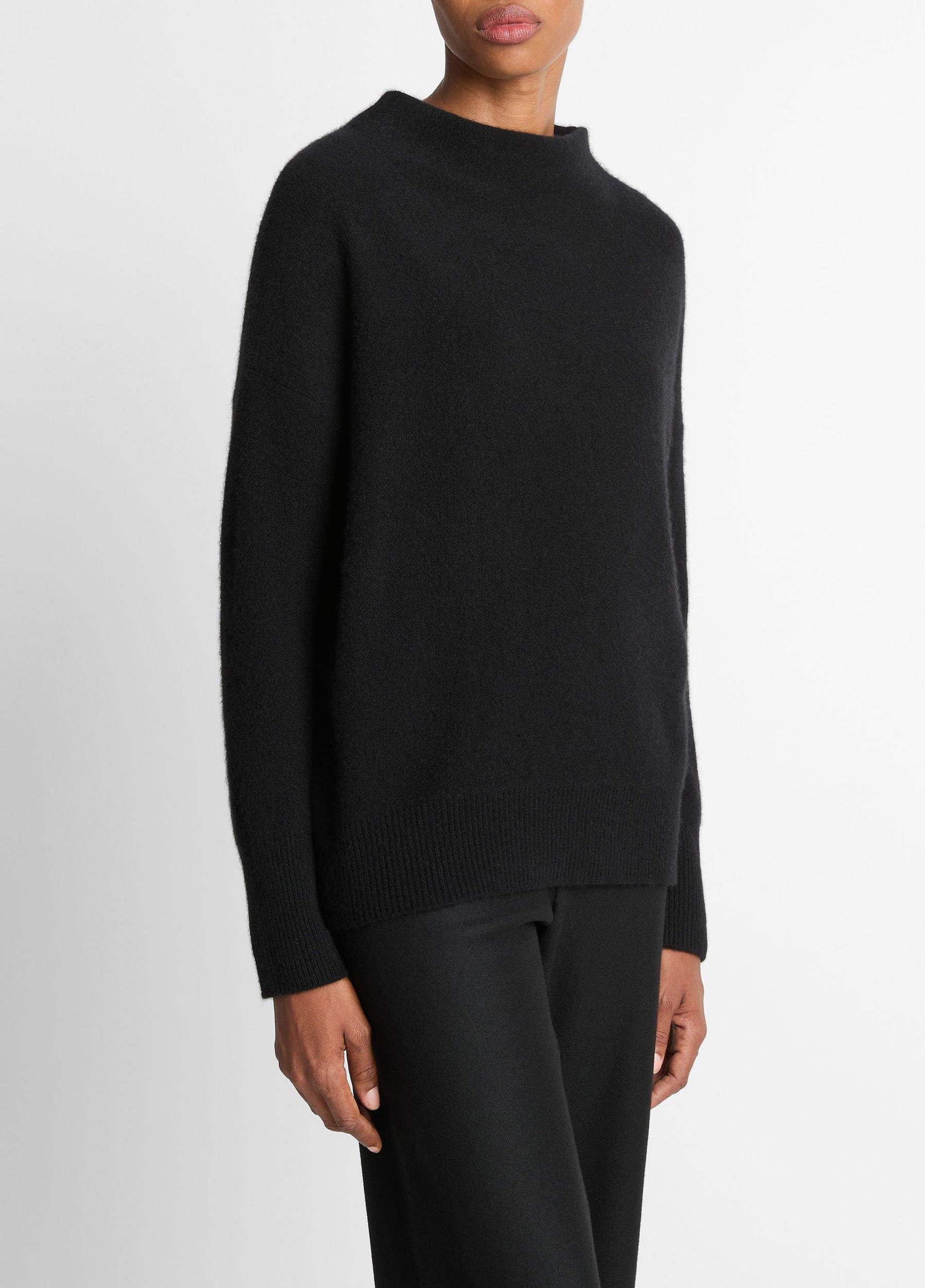 Plush Cashmere Funnel-Neck Sweater Product Image