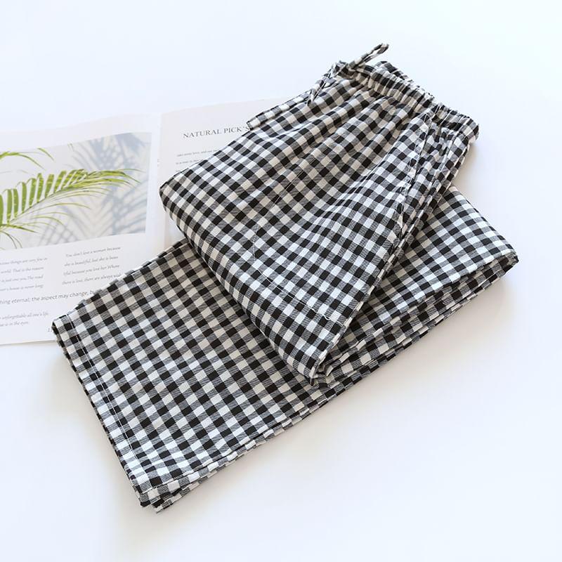 Couple Matching Plaid Pajama Pants (Various Designs) Product Image