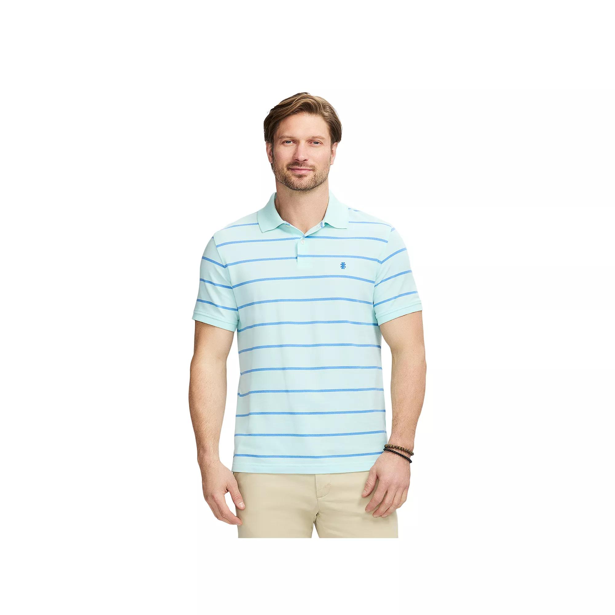 Men's IZOD Advantage Performance Short-Sleeve Striped Polo Shirt,  Product Image
