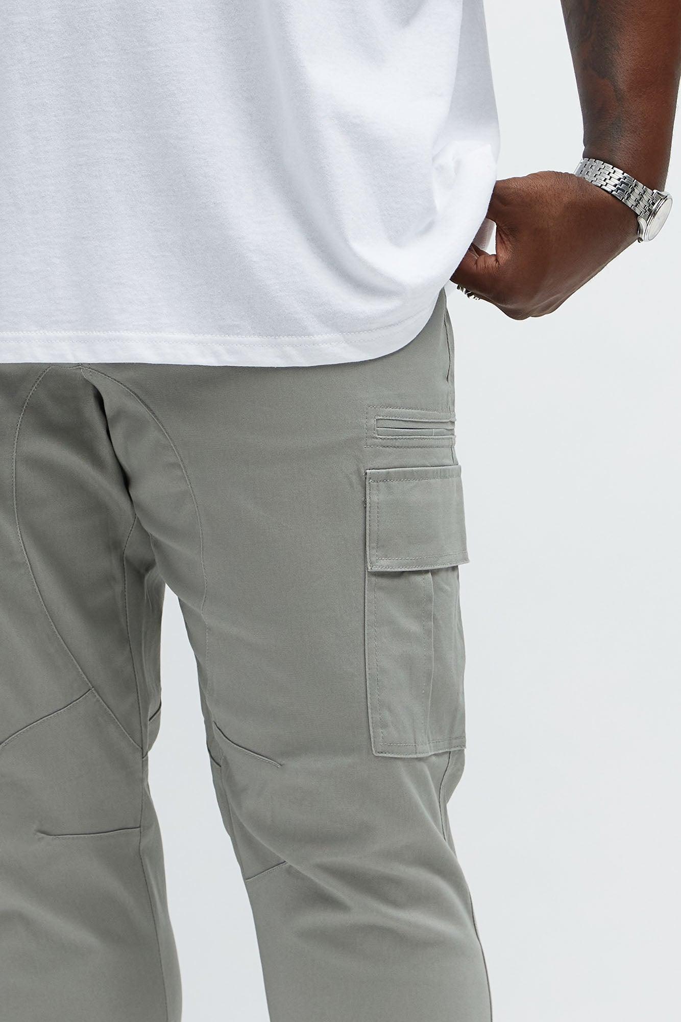 Skinny Striker Cargo Pants - Grey Male Product Image