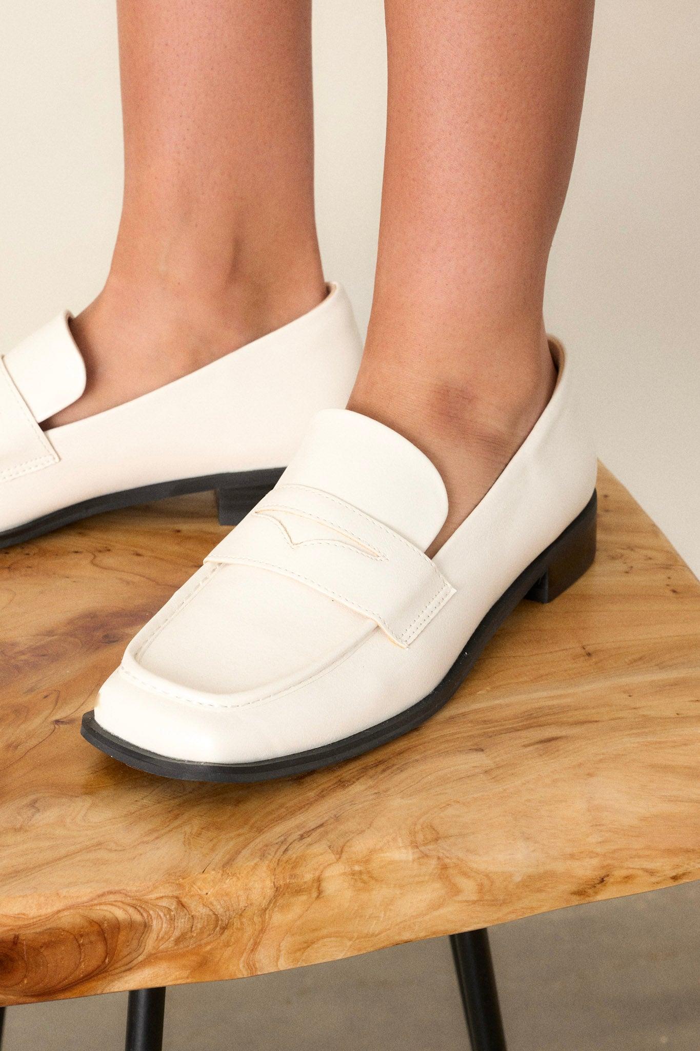 Good Memory White Loafers Product Image
