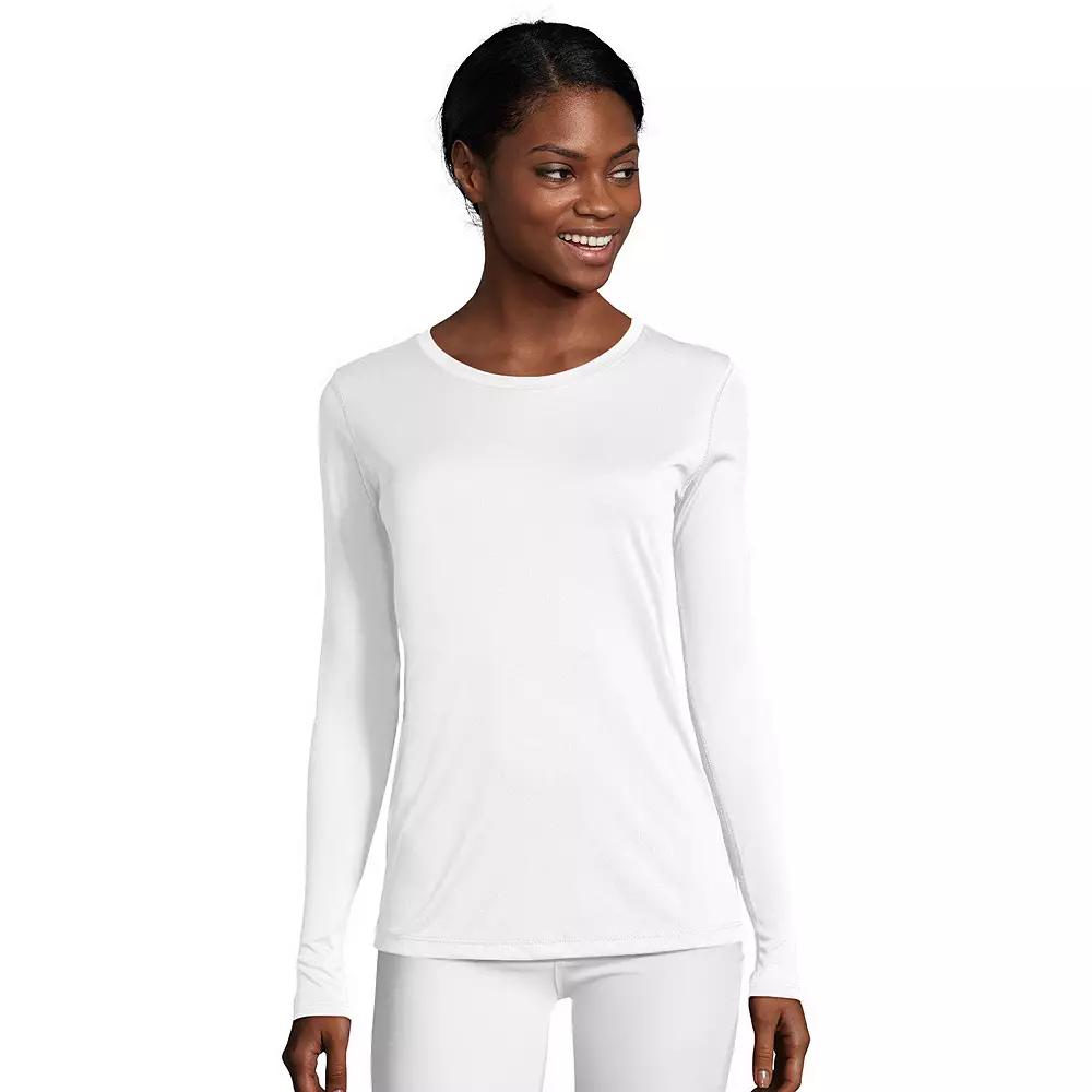Women's Hanes® Cool Dri Long-Sleeve Performance Tee,  Product Image