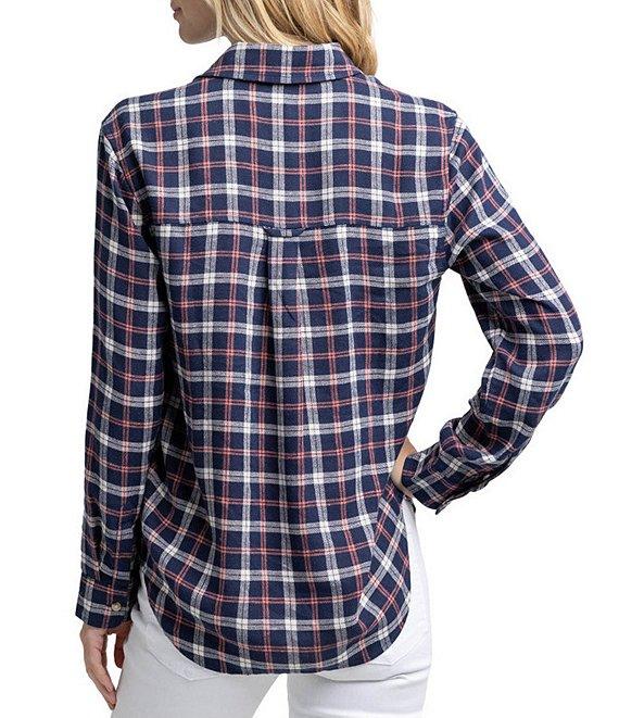 Southern Tide Niki Chilly Morning Plaid Long Sleeve Button Front Shirt Product Image