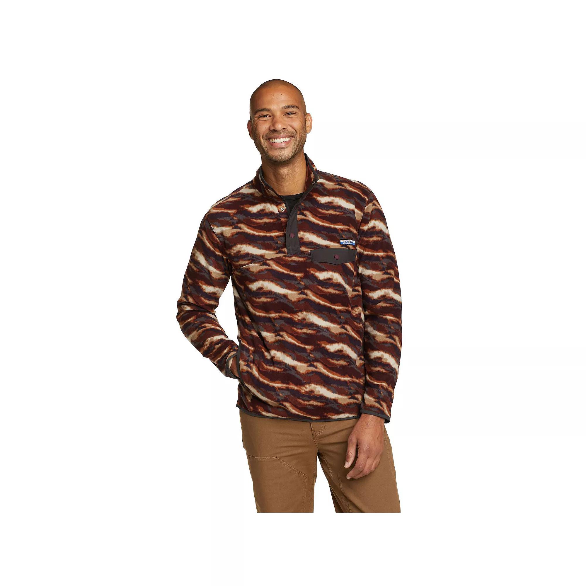 Men's Eddie Bauer Chutes Snap-Front Mockneck Jacket, Size: Small, Red Product Image