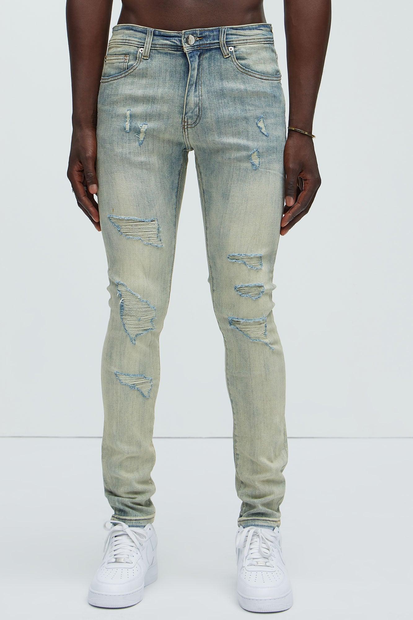 Bet On It Ripped And Repair Skinny Jeans - Medium Wash Product Image