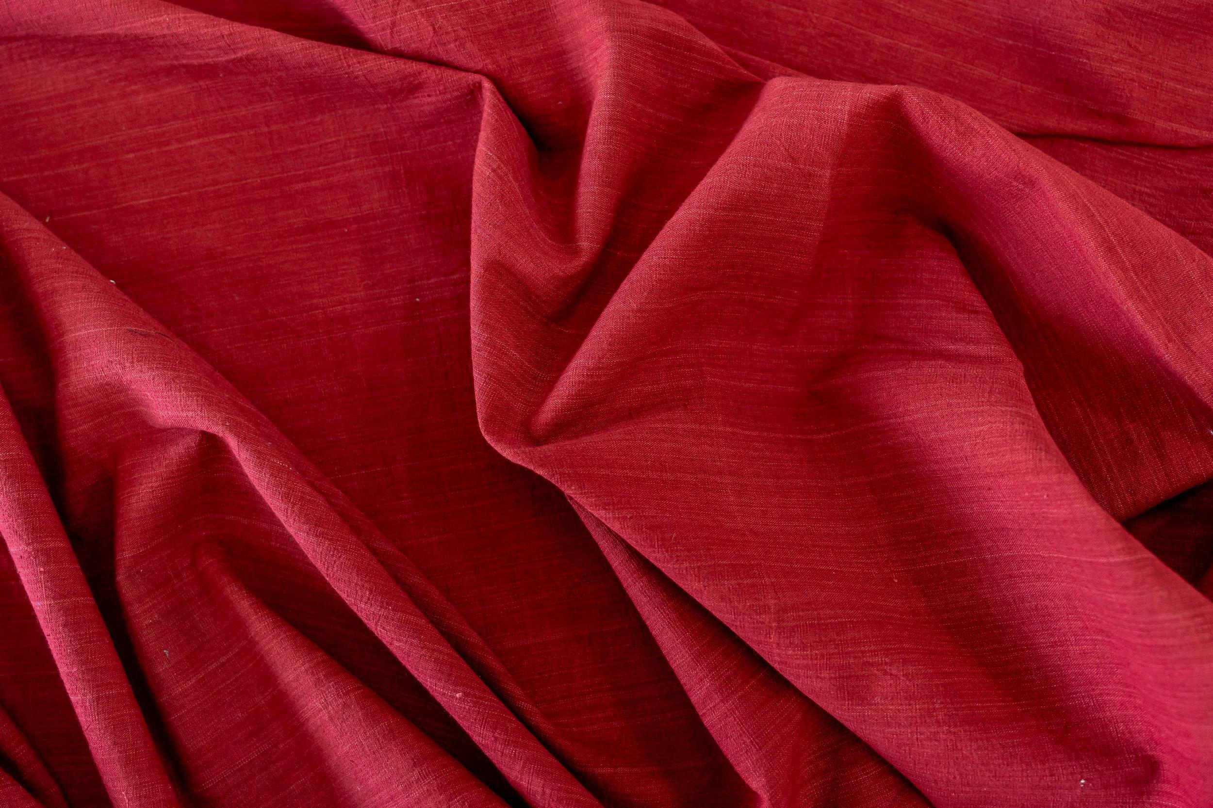 Red pleated midi dress Product Image