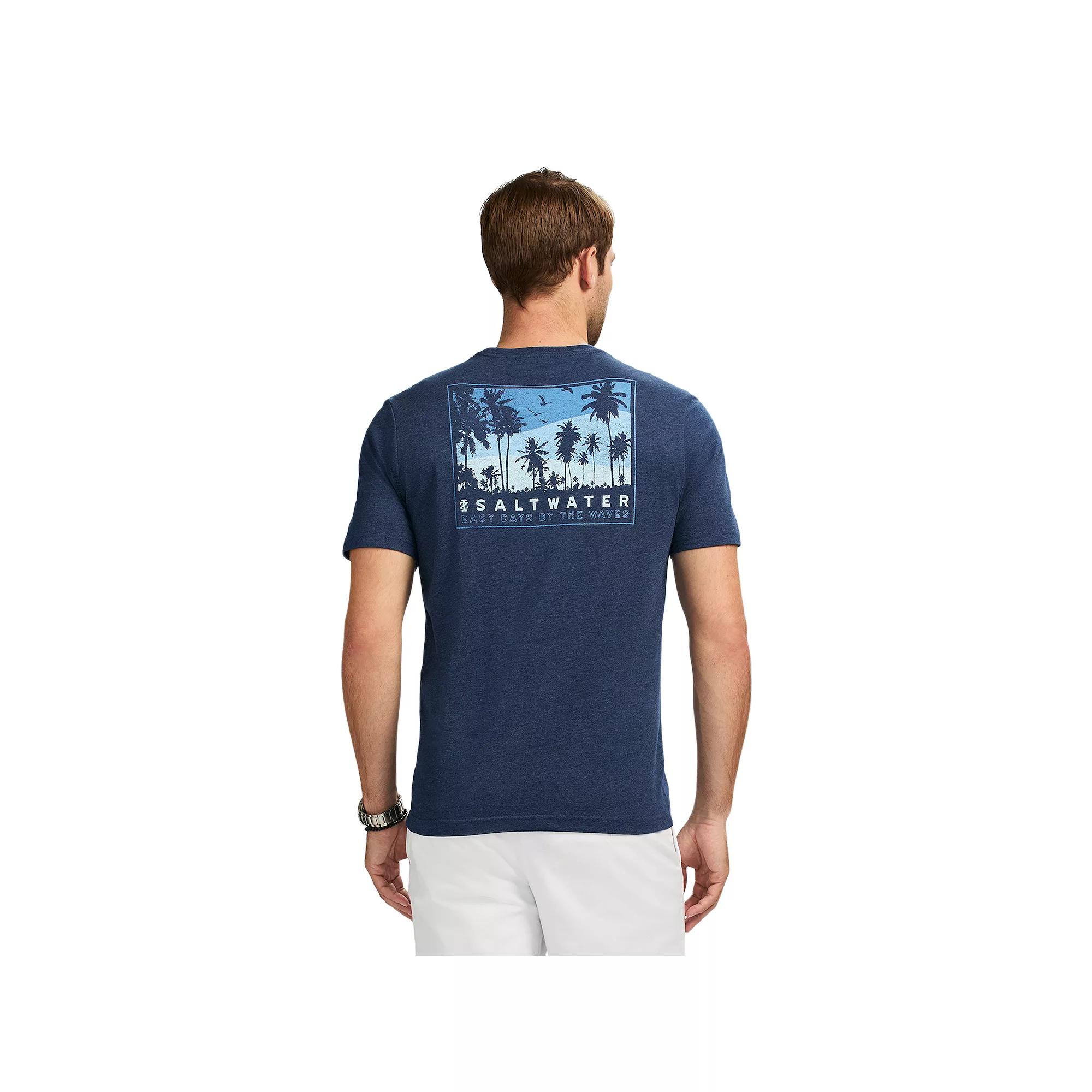 Men's IZOD Saltwater Soft Wash Short Sleeve Graphic Tee, Size: Medium, Easy Days Product Image