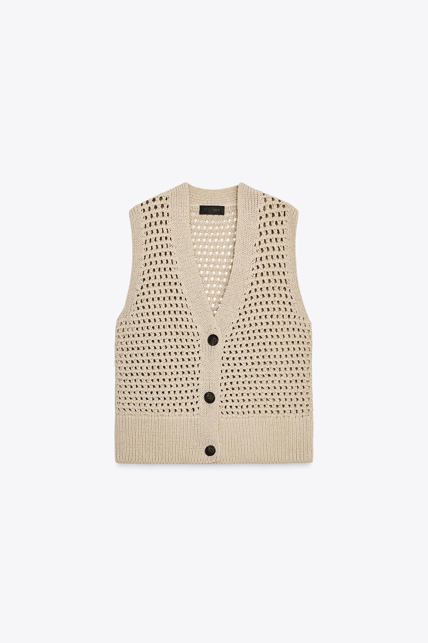 OPEN KNIT VEST Product Image