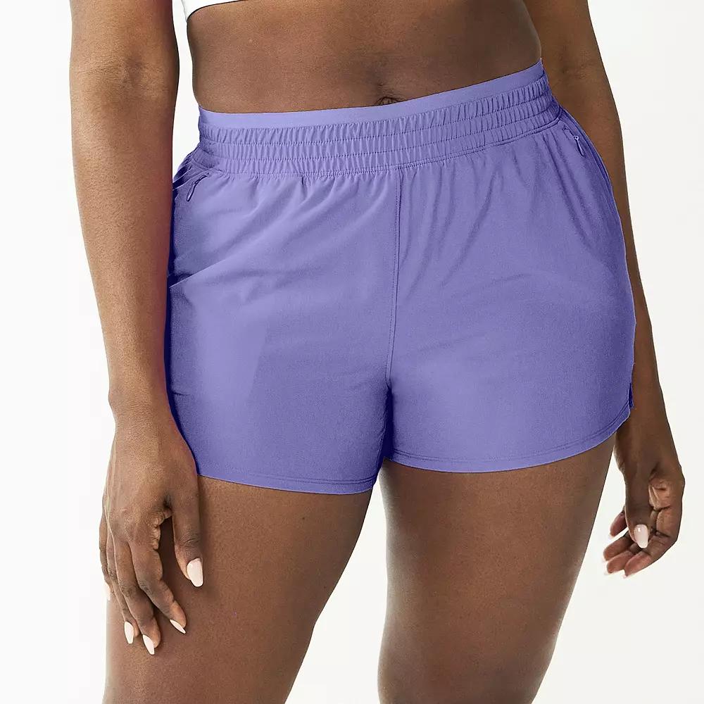 Women's Tek Gear® Woven Run Shorts, Size: Large, Peyton Purple Product Image