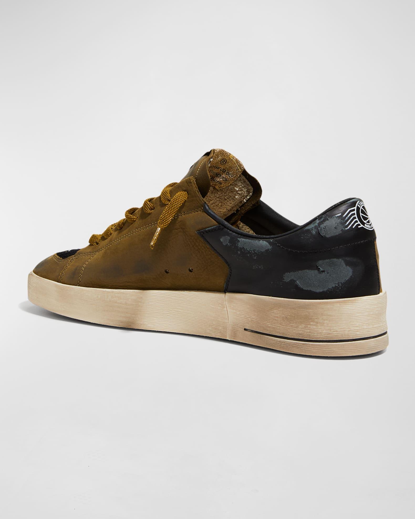 Men's Stardan Leather & Mesh Low-Top Sneakers Product Image