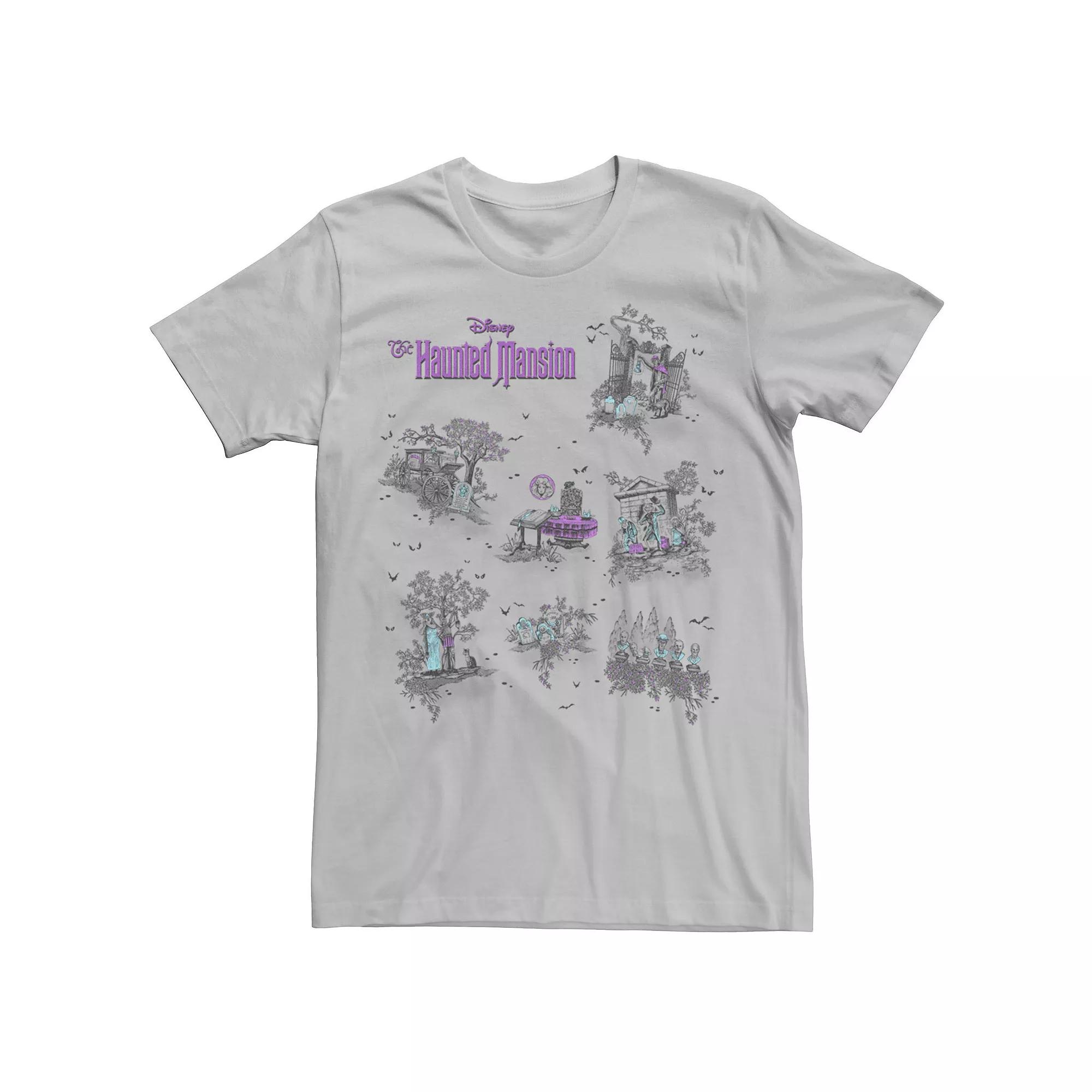 Men's The Haunted Mansion Map Graphic Tee,  Product Image