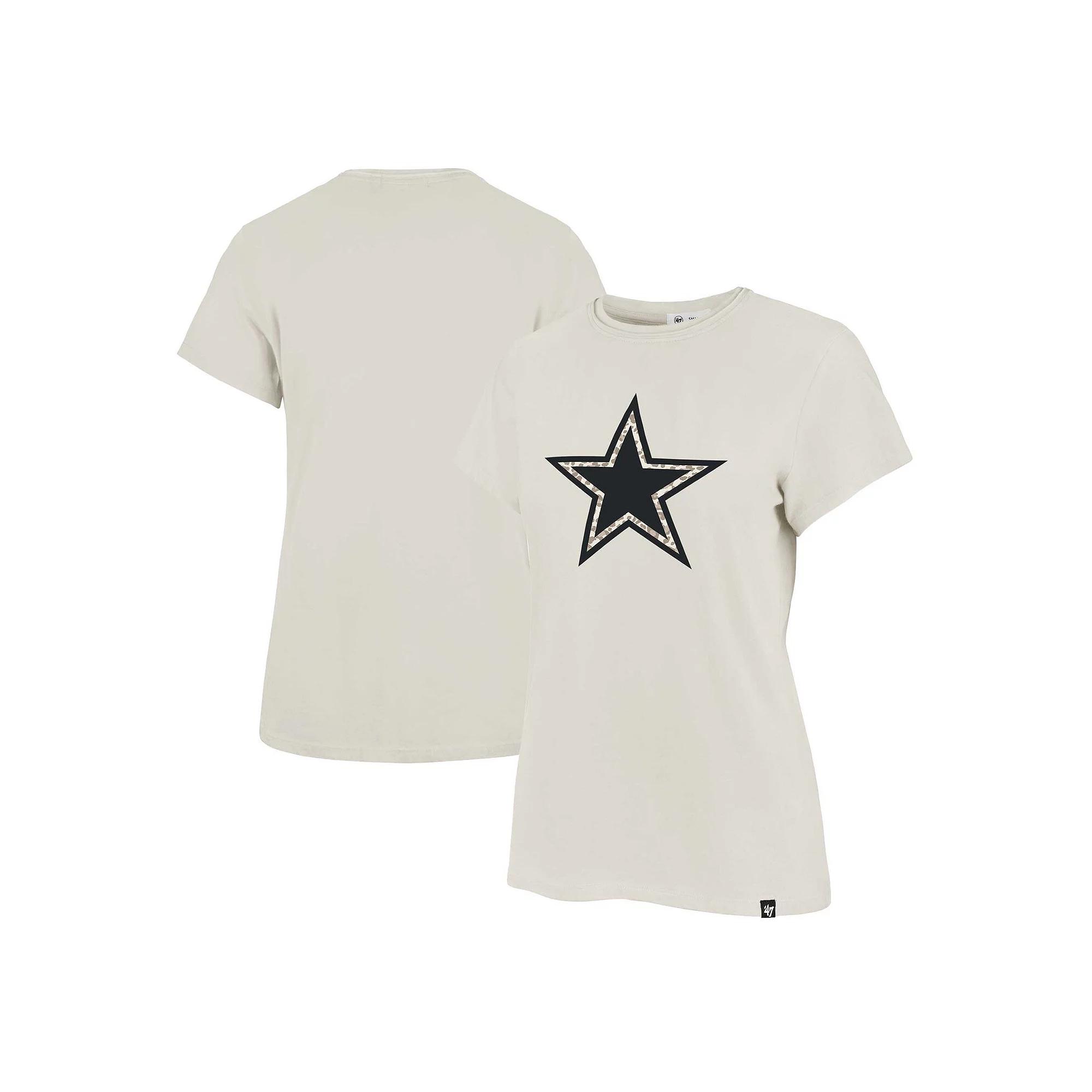 Women's '47 Cream Dallas Cowboys Panthera Frankie T-Shirt, Adult Unisex,  Product Image