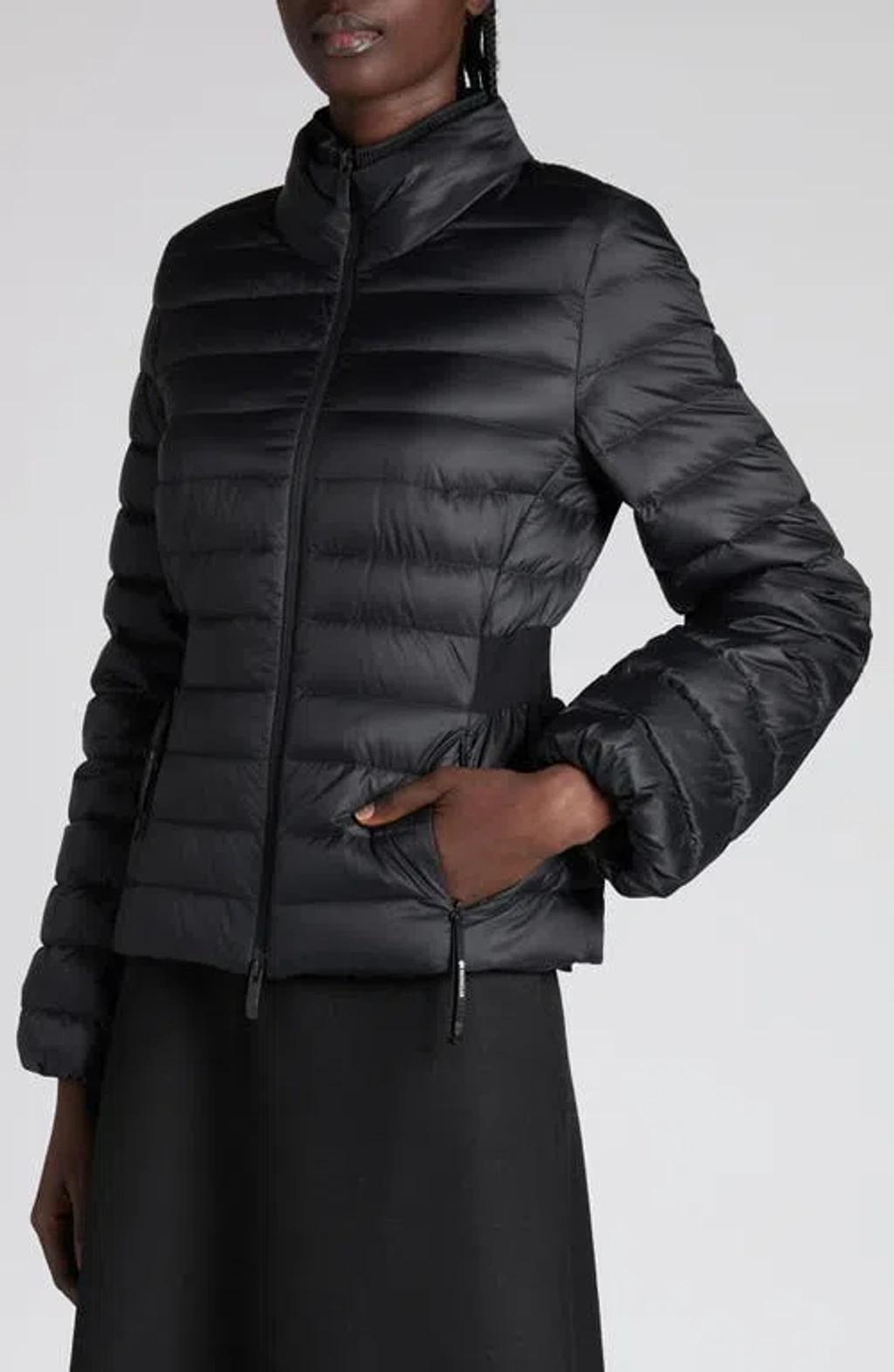 MONCLER Polyamide Igelle Jacket High Collar Quilted In Black Product Image