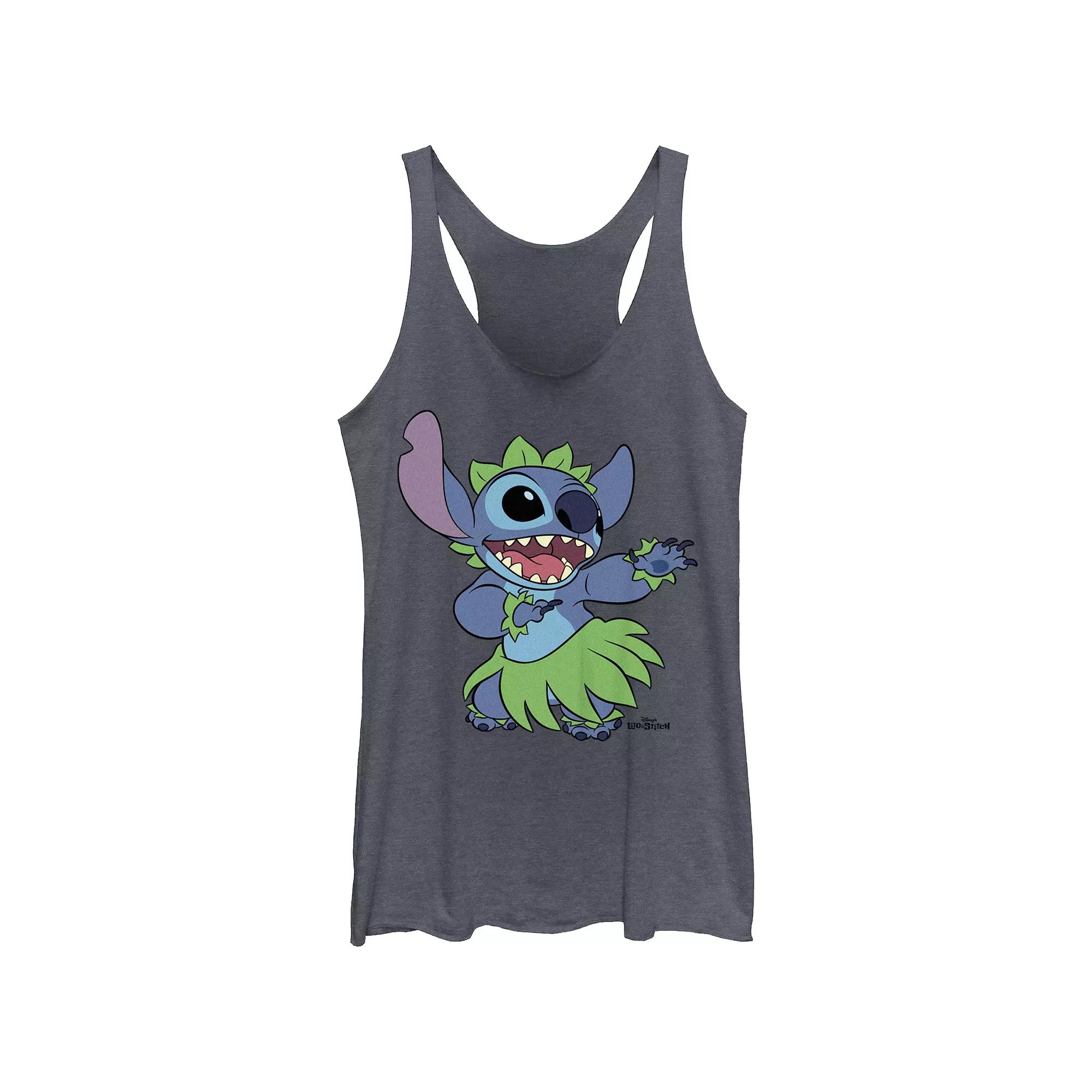 Disney's Lilo & Stitch Hula Dance Juniors' Tri-Blend Racerback Tank Top, Girl's,  Product Image