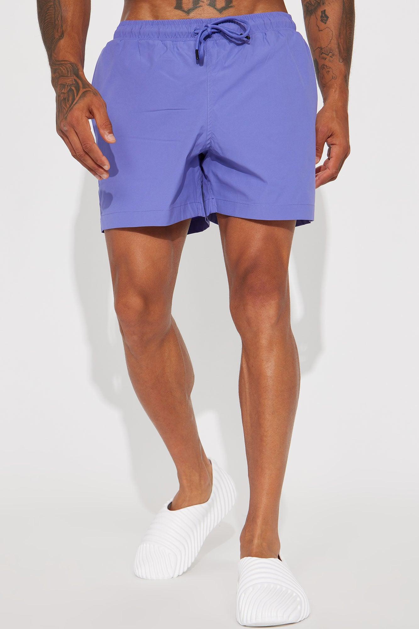 Good Day Print Change Swim Mid Trunk - Purple Product Image