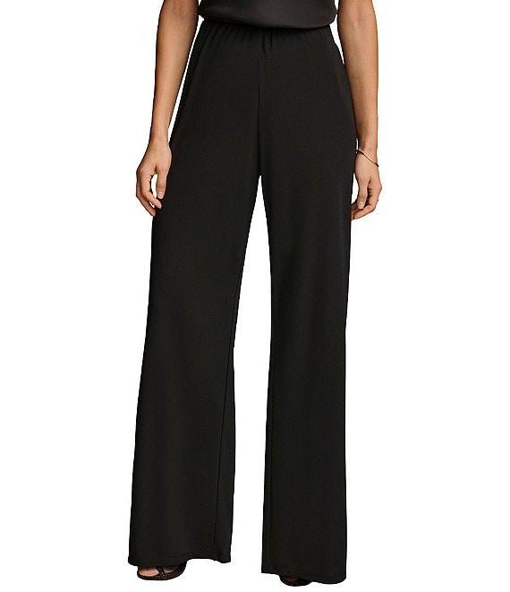 Donna Karan Flat Front Wide Leg Pants Product Image