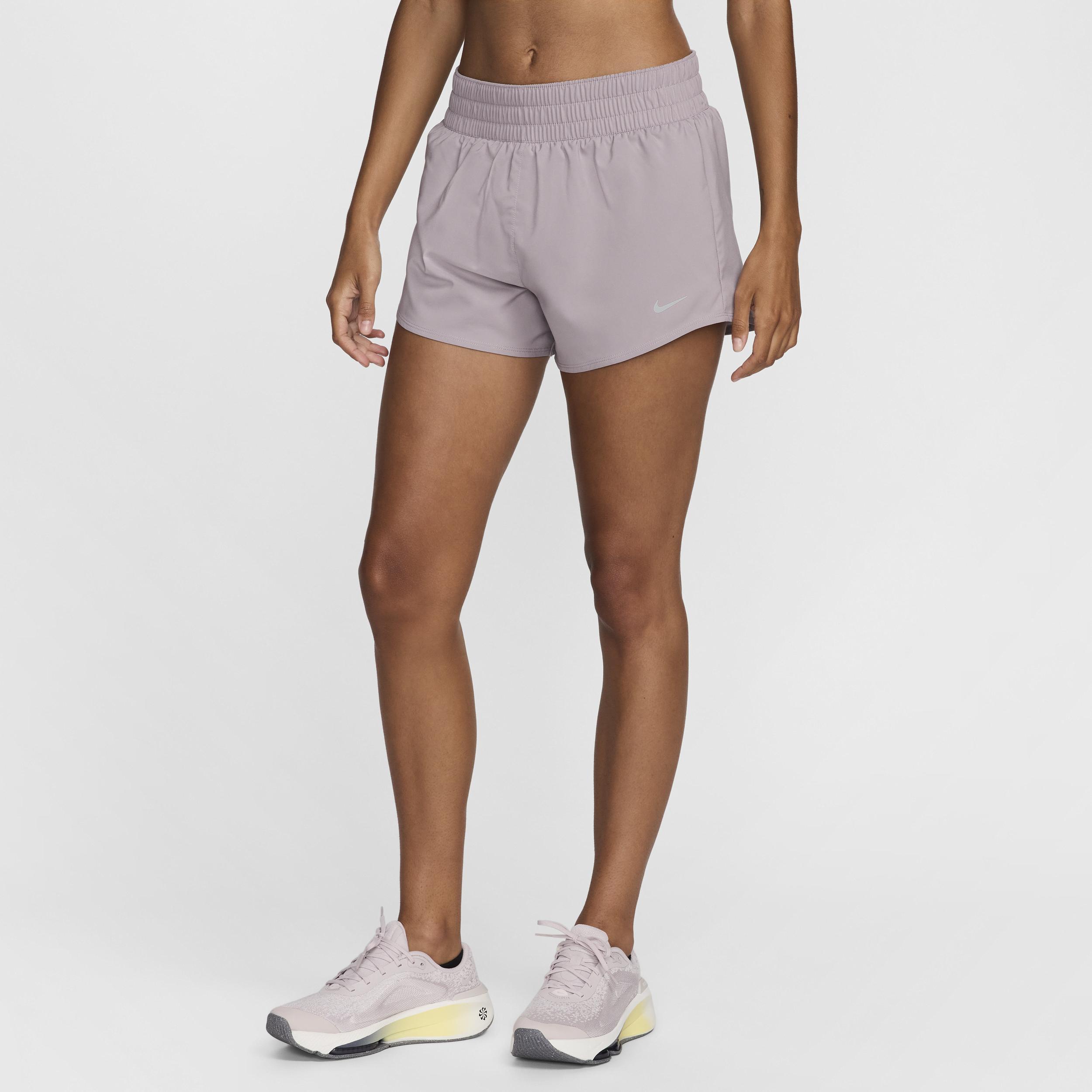 Nike Women's One Dri-FIT Mid-Rise 3" Brief-Lined Shorts Product Image
