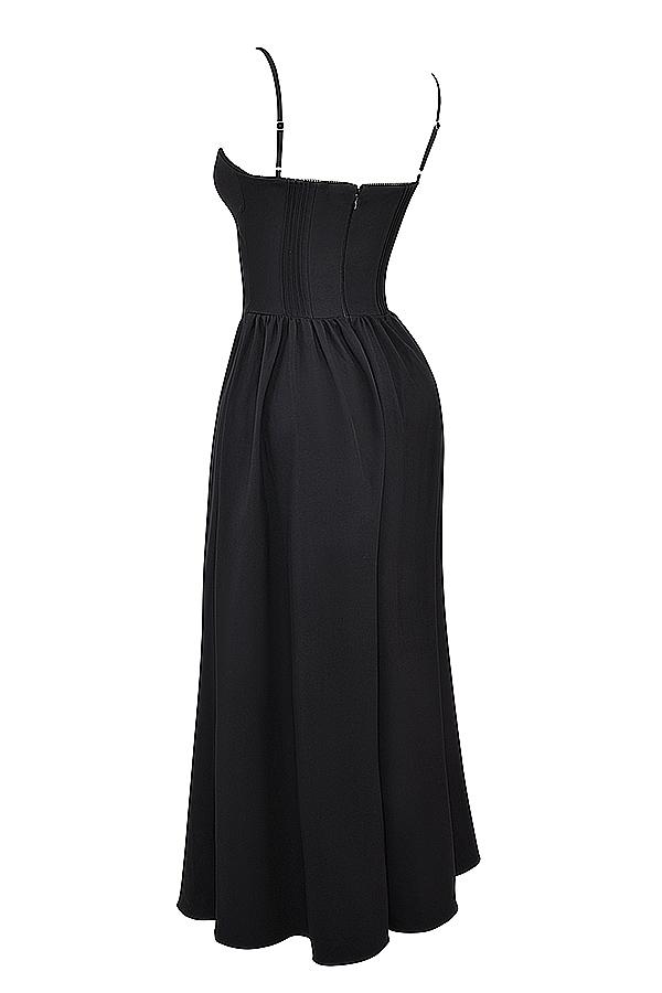 Lova  black corset maxi dress Product Image