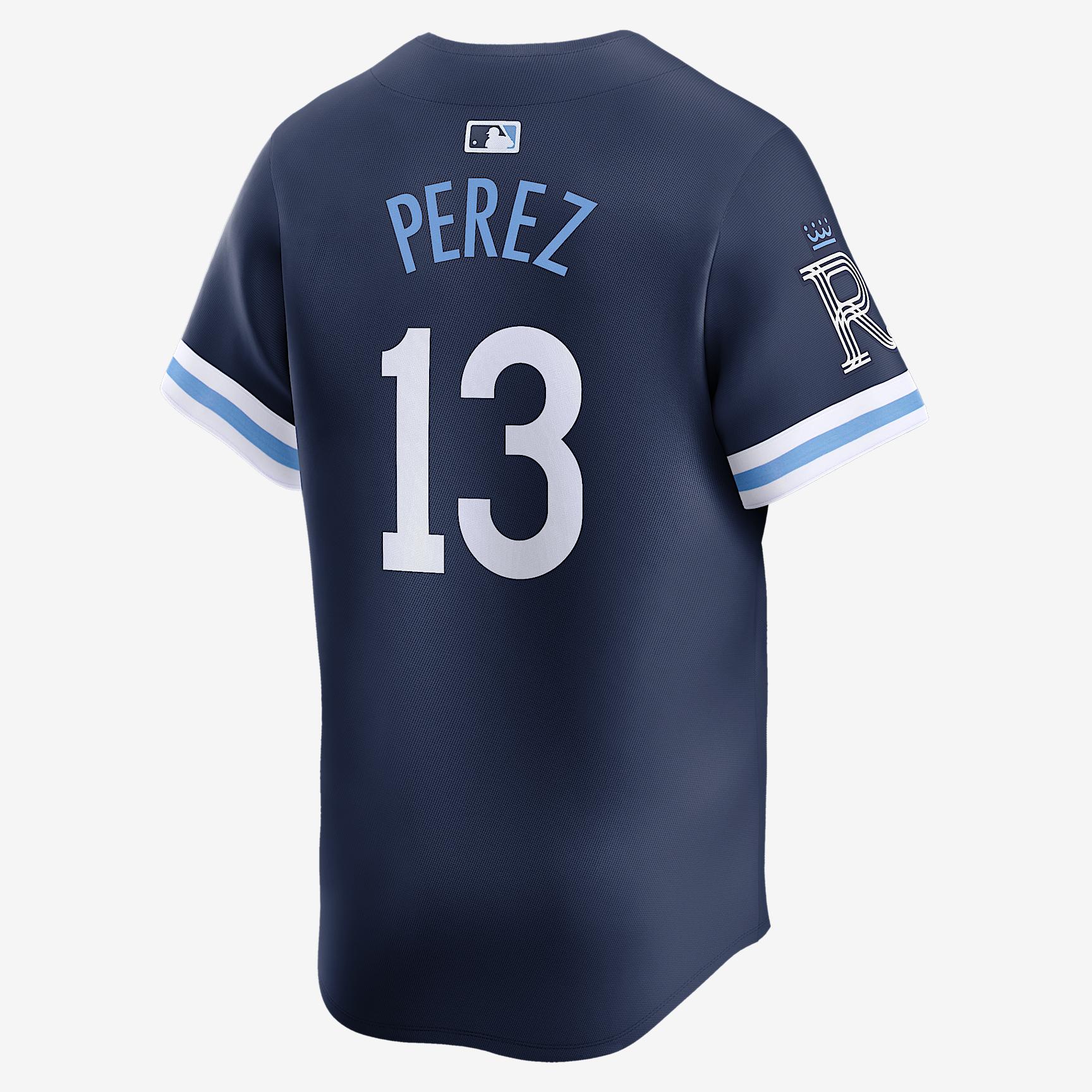 Salvador Perez Kansas City Royals City Connect Nike Mens Dri-FIT ADV MLB Limited Jersey | LM25RYC1RO9-FKD Product Image