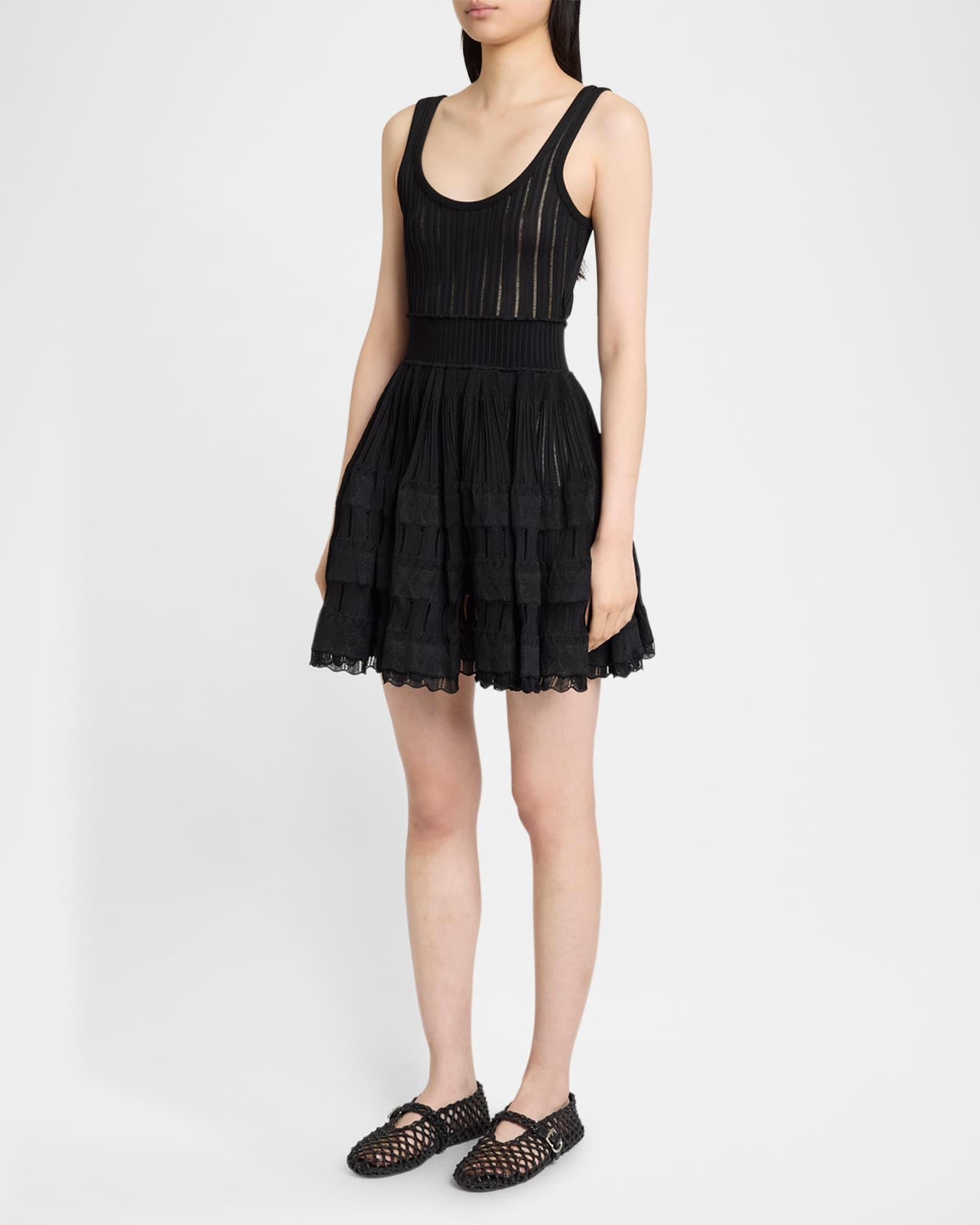 Leather Net Mary Jane Ballerina Flats Product Image