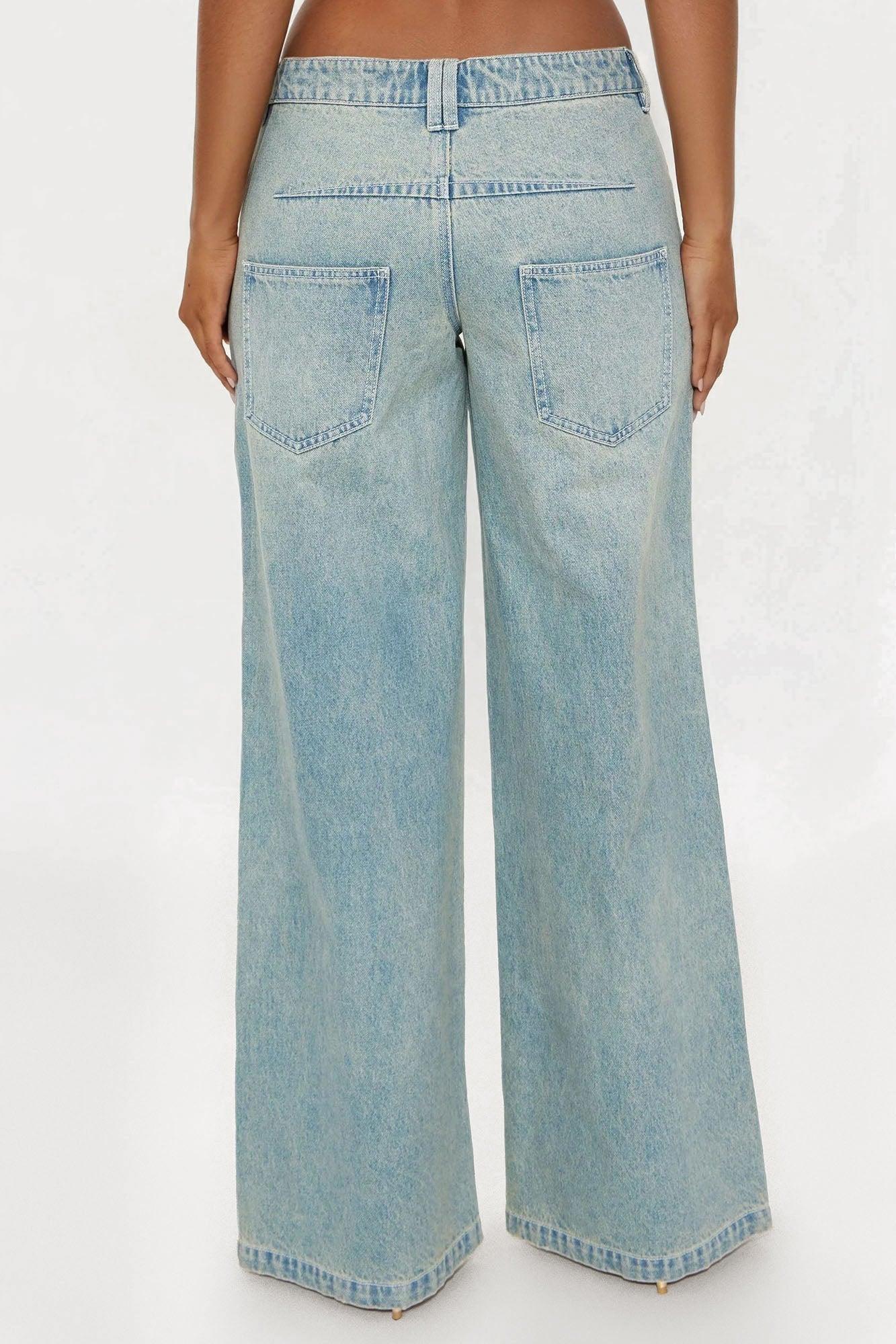 Something About You Wide Leg Jeans - Vintage Wash Product Image