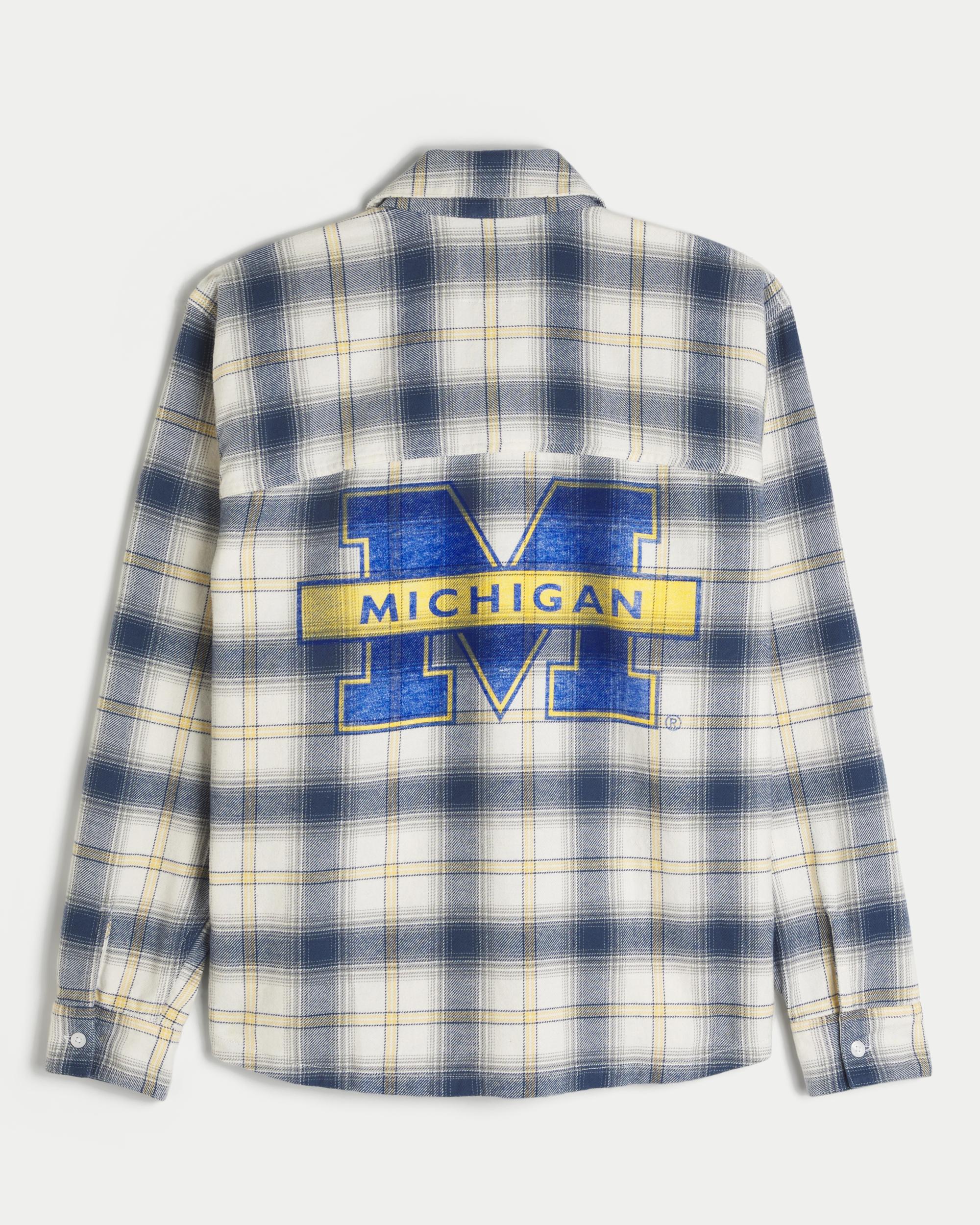 University of Michigan Graphic Flannel Shirt Product Image