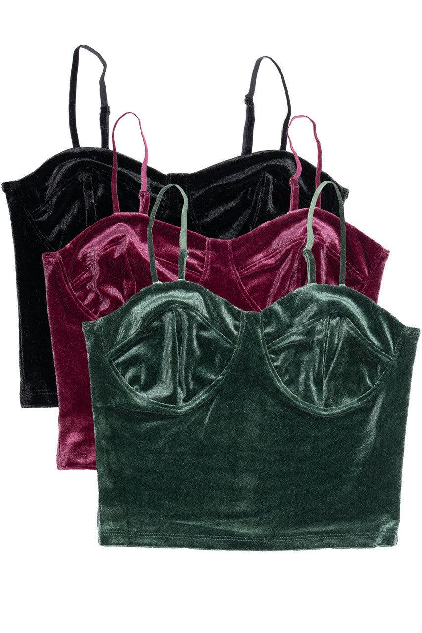 Velvet Bustier Cami Product Image
