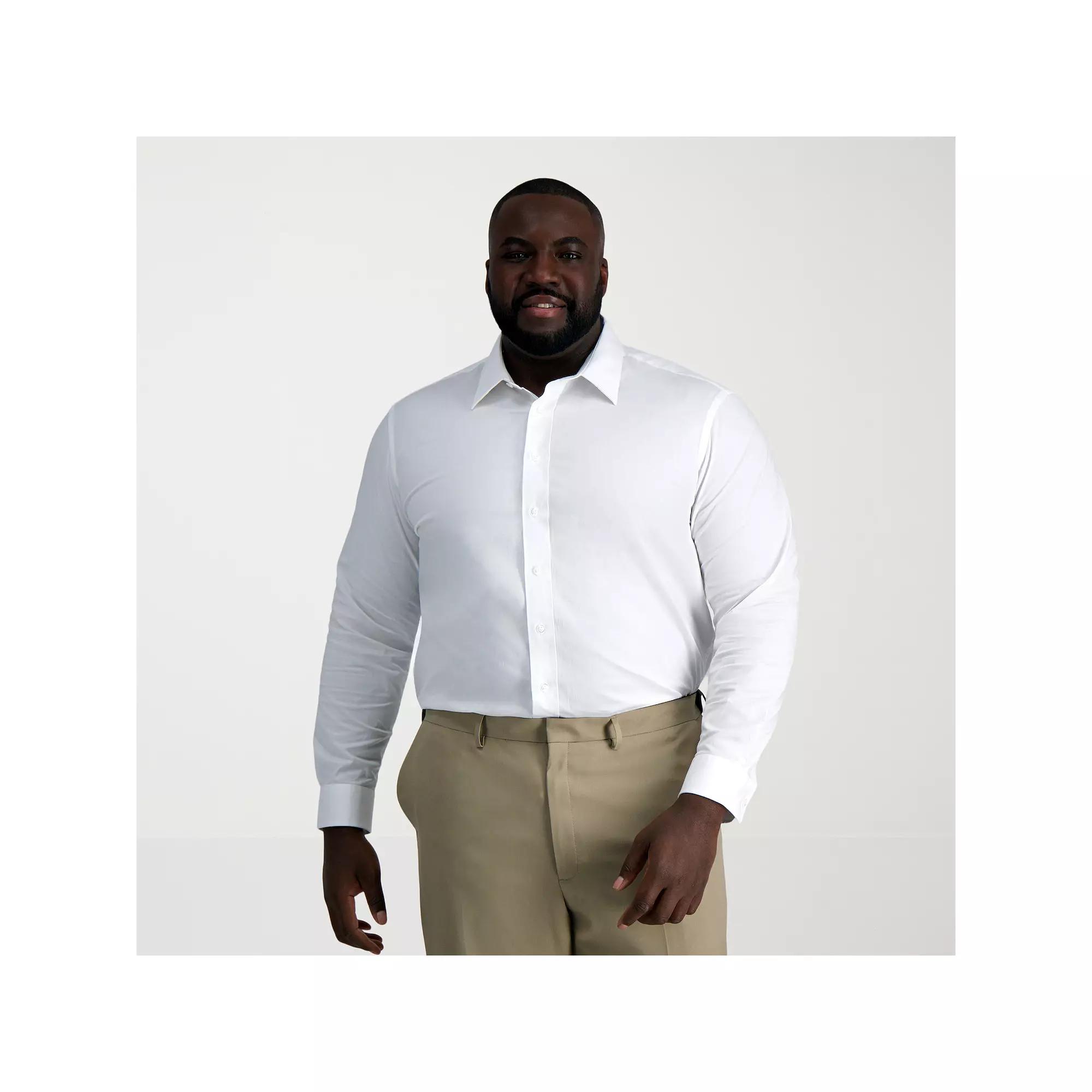 Big & Tall Haggar® Smart Wash® Classic Fit Solid Dress Shirt, Men's,  Product Image