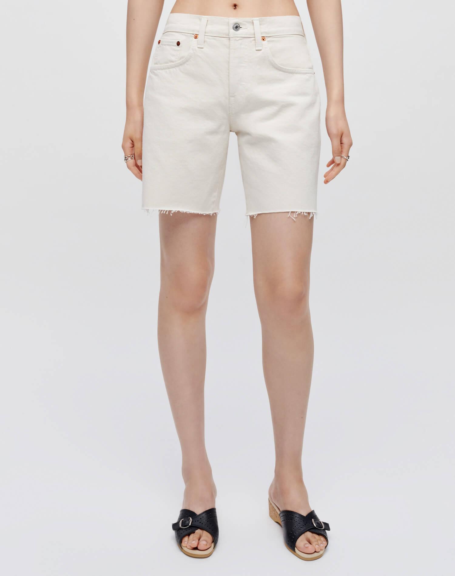 Boyfriend Cutoff - Vintage White Product Image