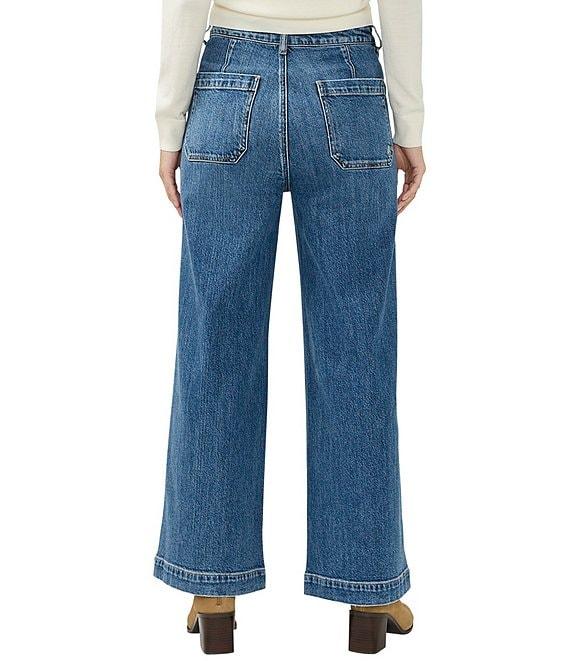 Silver Jeans Co. High Rise Wide Leg Ankle Jeans Product Image