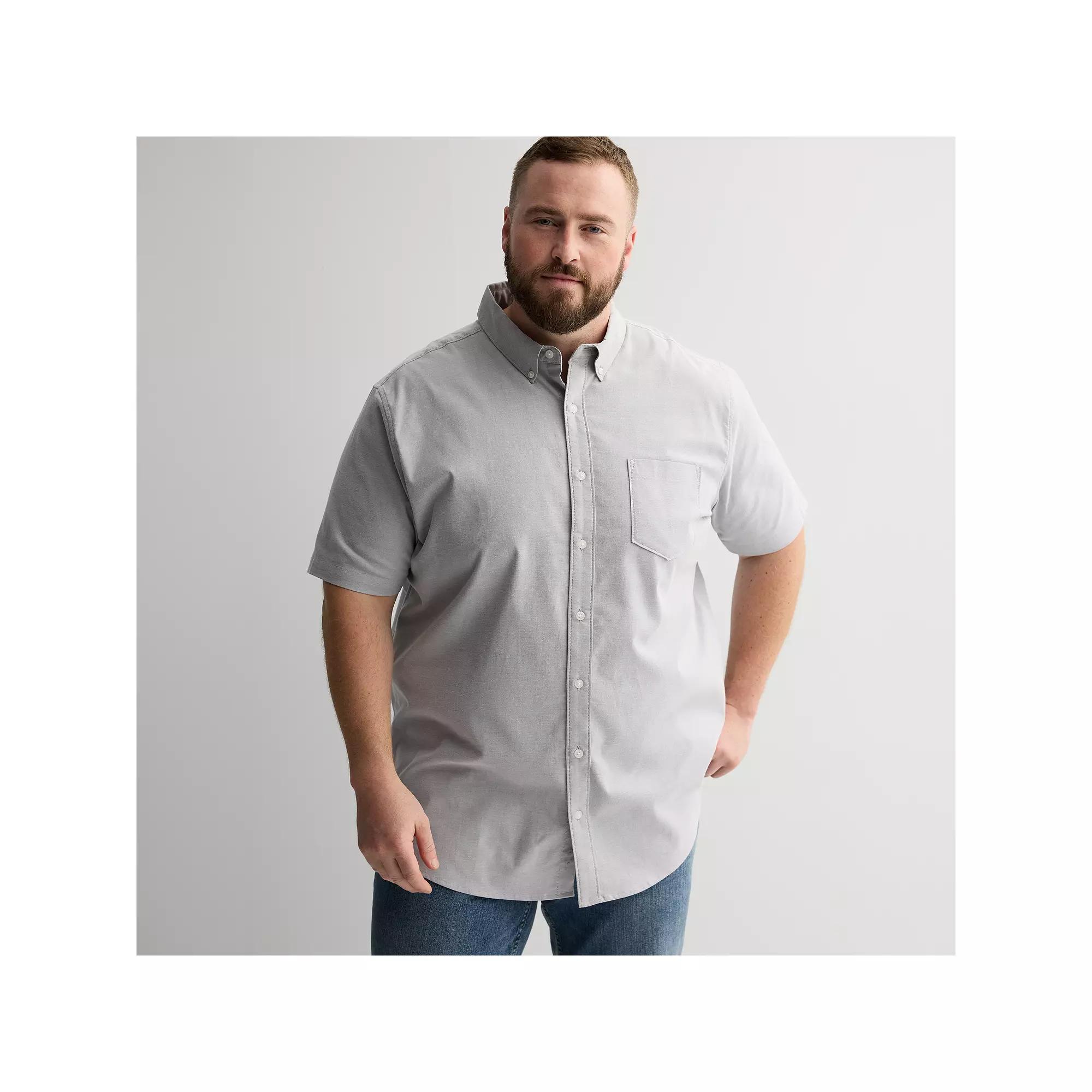 Big & Tall Sonoma Goods For Life® Short Sleeve Perfect Length Shirt, Men's, Size: XXL Tall, Castlerock Product Image