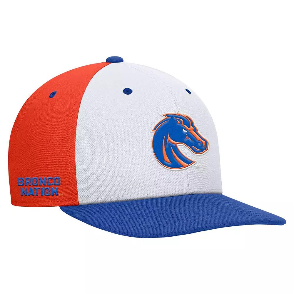 Men's Nike White/Orange Boise State Broncos Pro Performance Snapback Hat,  Product Image