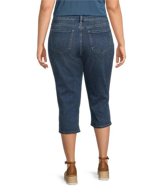 NYDJ Plus Size Marilyn Straight Crop Denim Jeans Product Image