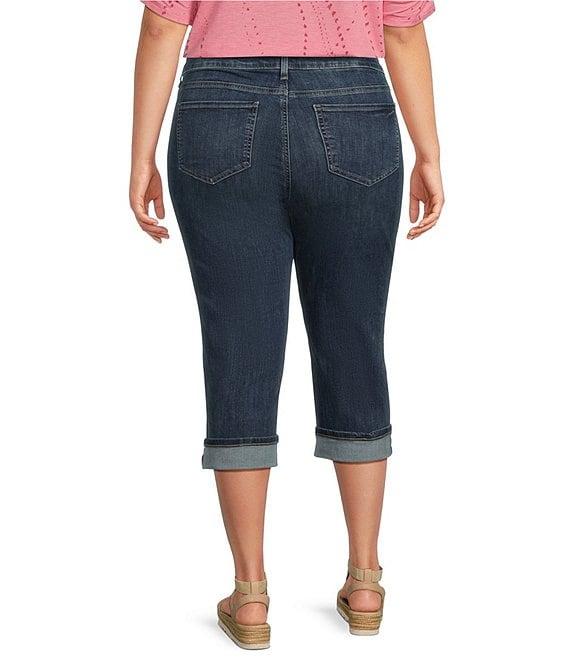 NYDJ Plus Size Marilyn Cuffed Crop Cool Embrace® Denim Jeans Product Image