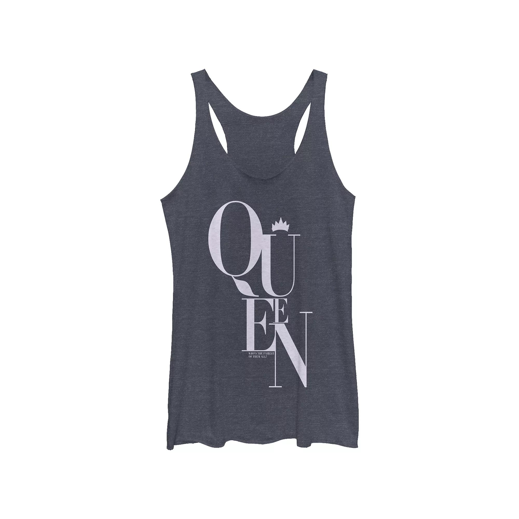 Disney Villains Snow White Evil Queen Who's The Fairest Of Them All Juniors' Tri-Blend Racerback Tank Top, Girl's,  Product Image