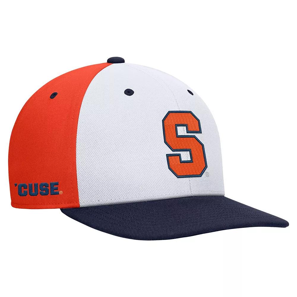 Men's Nike White/Orange Syracuse Orange Pro Performance Snapback Hat, Size: Medium/Large Product Image
