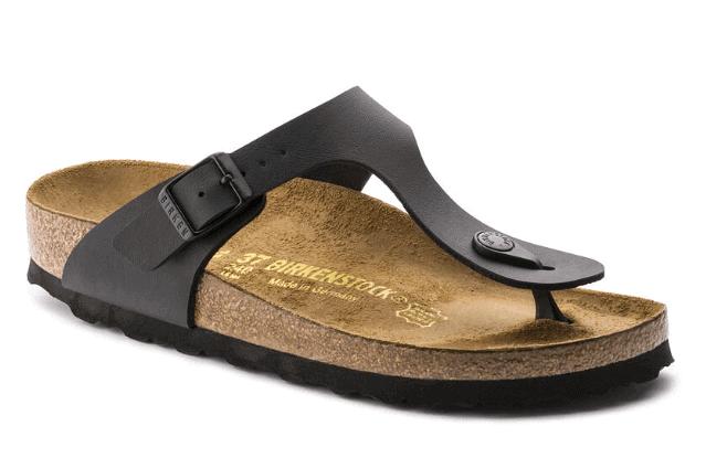 Birkenstock Gizeh Black Birko-Flor Regular Width Product Image