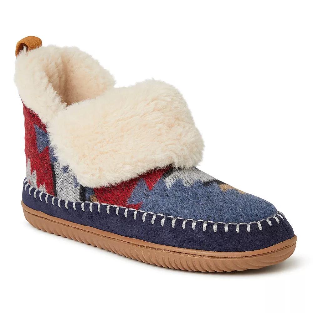 Alpine by Dearfoams Moritz Womens Bootie Slippers Blue Team Product Image
