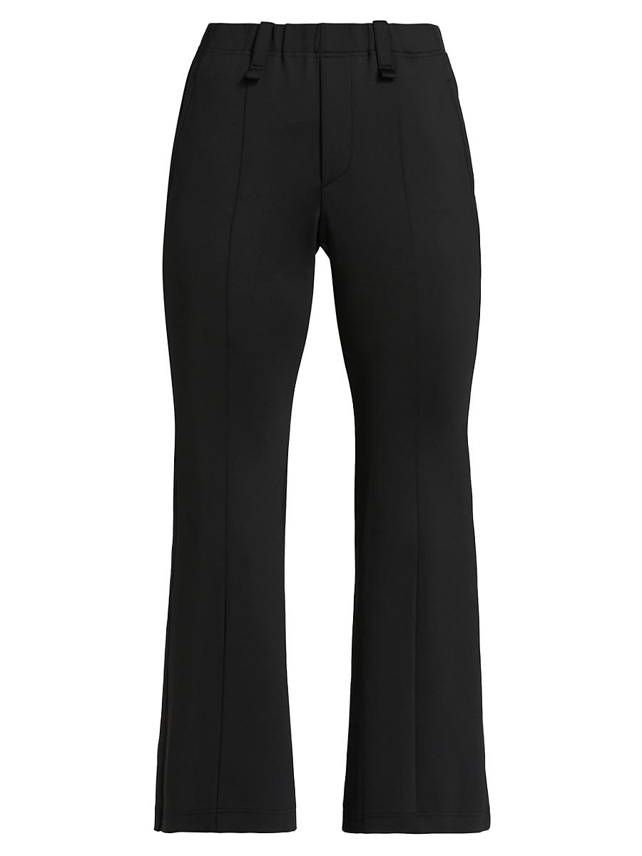 Womens Cropped Flare Mid-Rise Pants Product Image