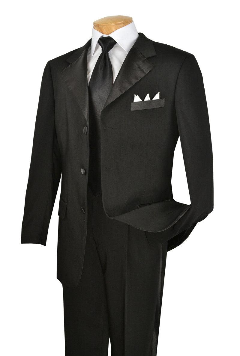 Classic Boy Suit 5 Piece Set Black Boys Product Image