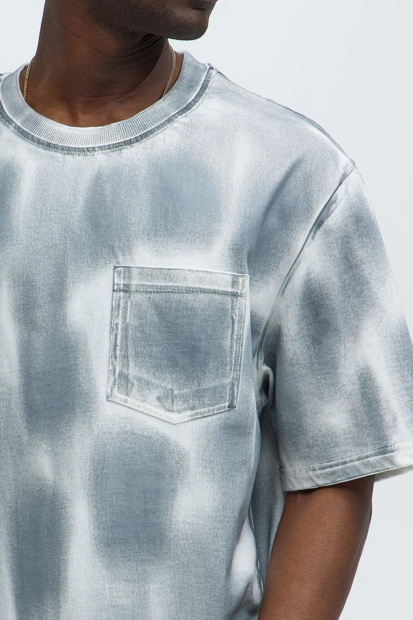 Painter Tinted Short Sleeve Tee - Grey/combo Product Image