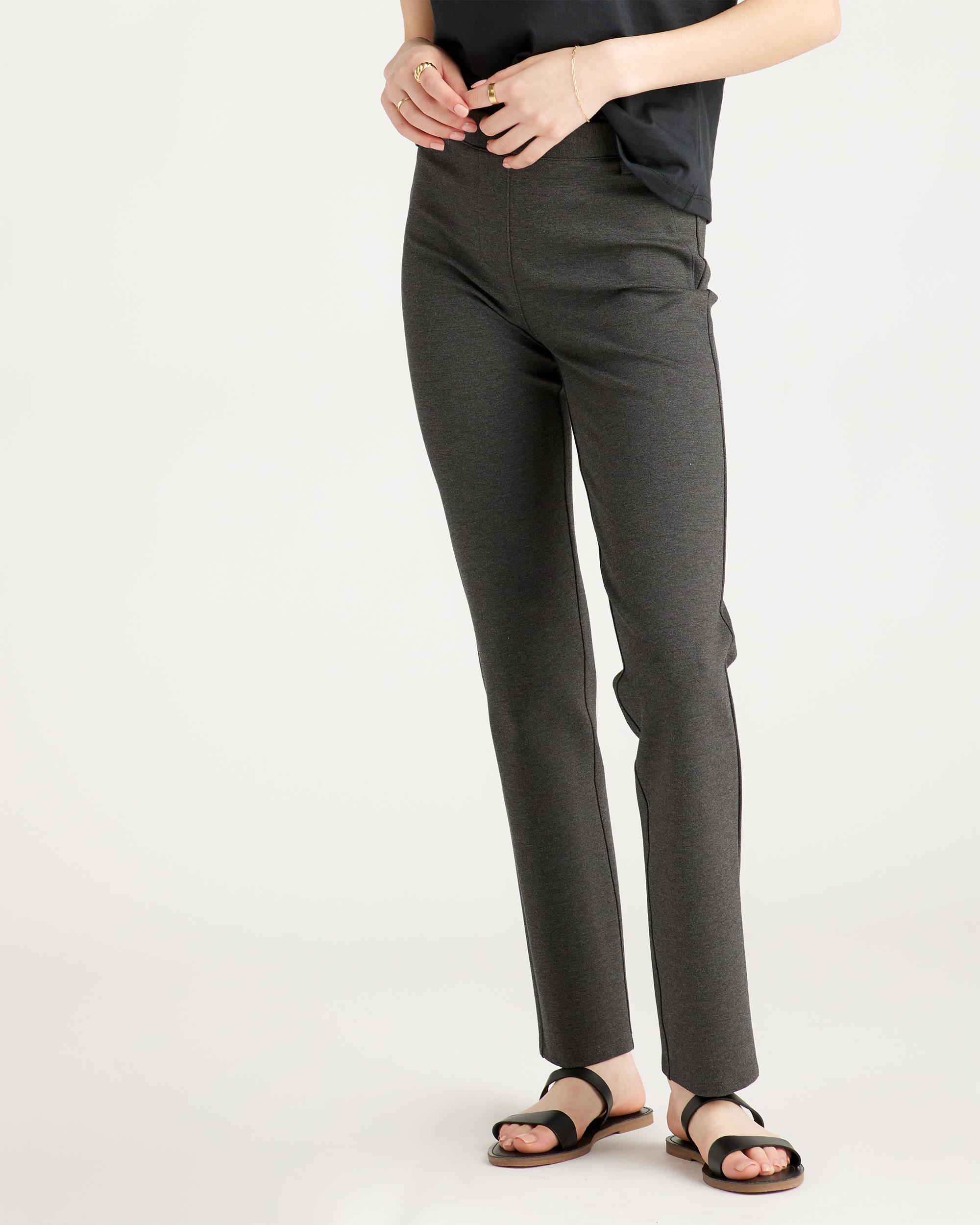 Quince | Women's Ultra-Stretch Ponte Straight Leg Pants Tall Rayon Product Image