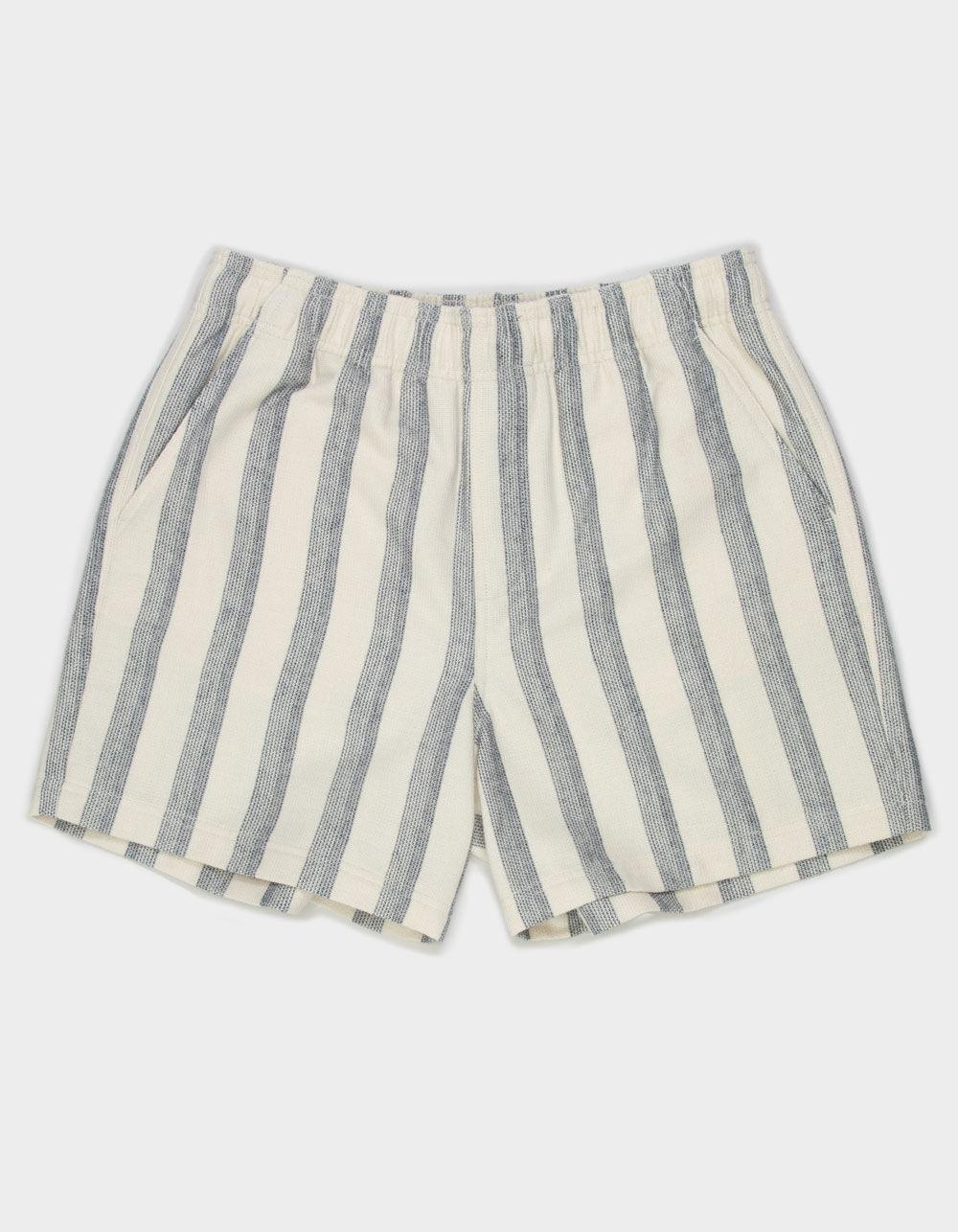 RSQ Mens Stripe Pull On Knit Shorts - NAVY COMBO Product Image