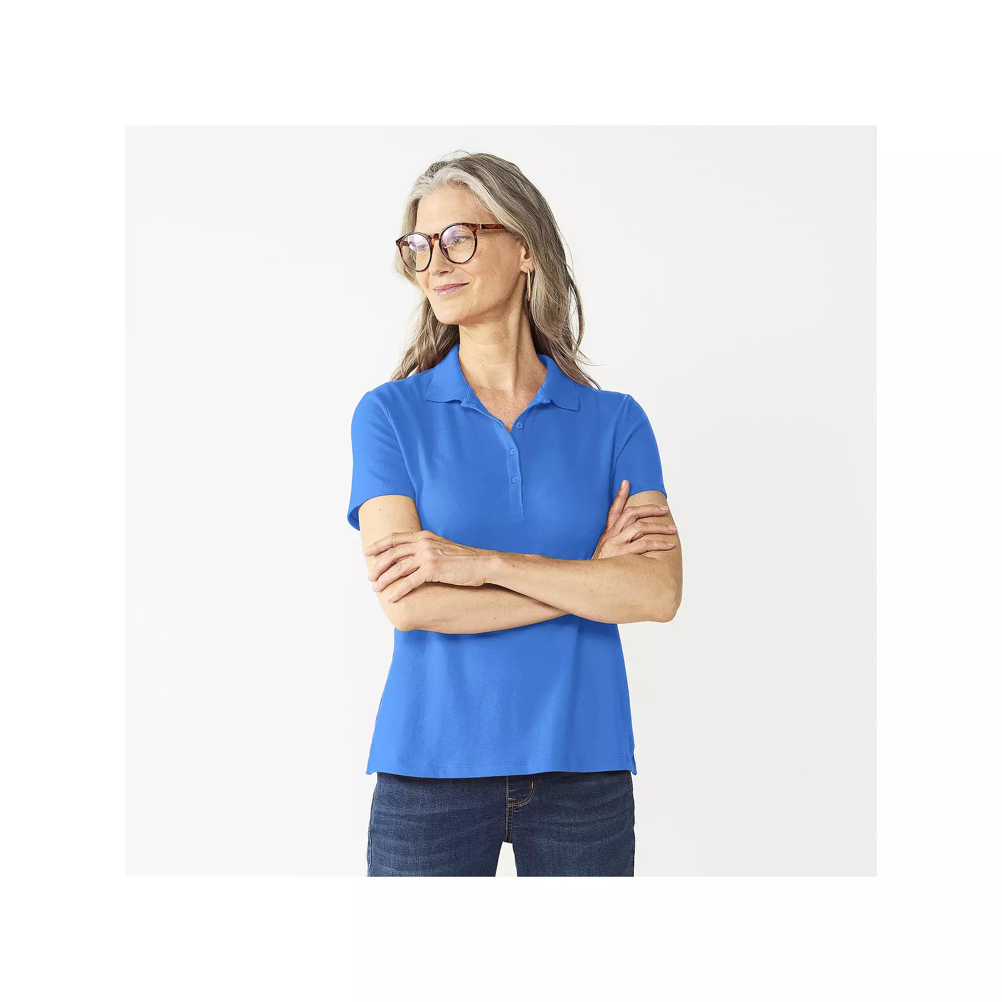 Women's Croft & Barrow® Essential Polo,  Product Image
