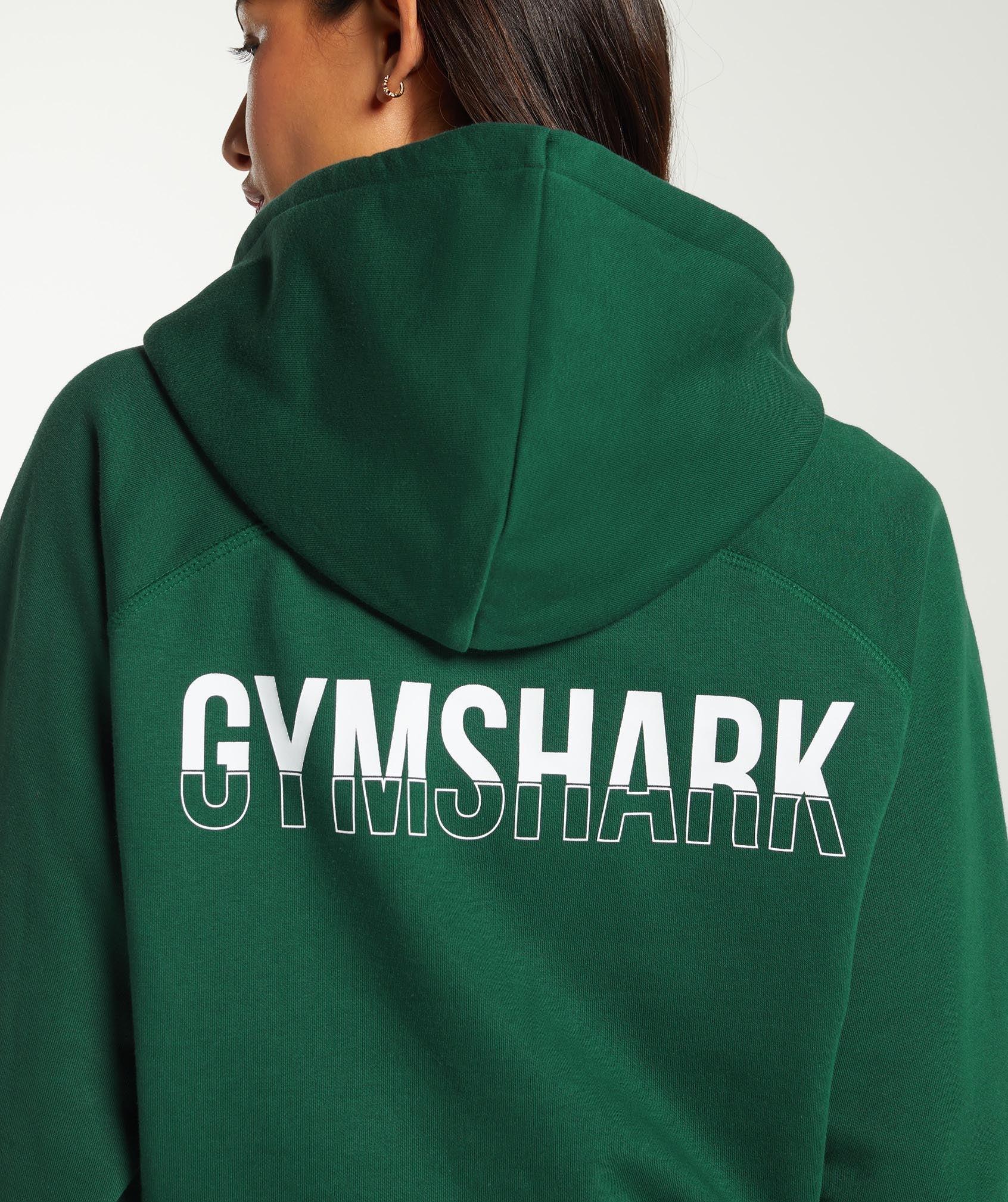 Gymshark Fraction Hoodie - Conditioning Green Female Product Image