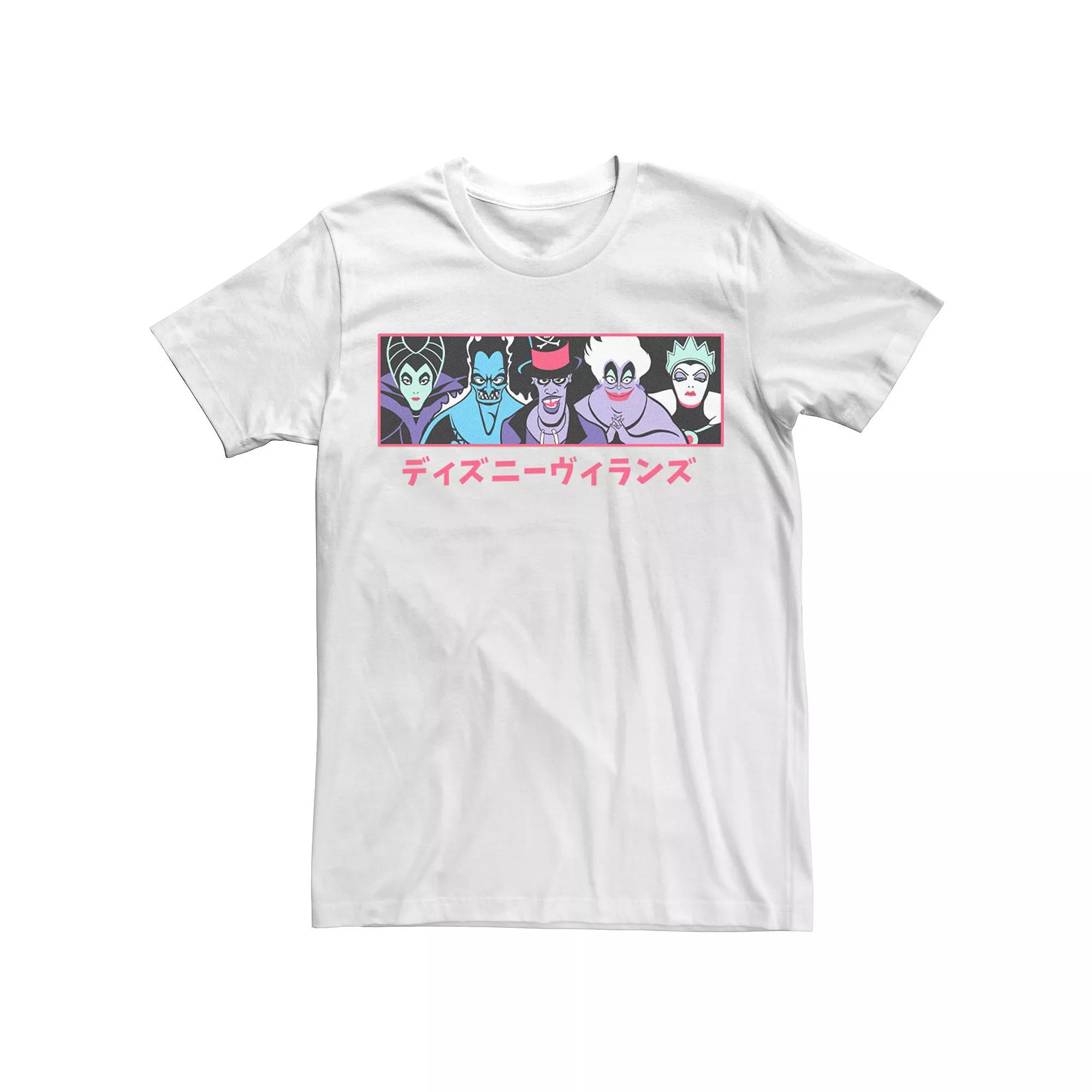 Men's Disney Villains Group Shot Kanji Panel Tank Top,  Product Image