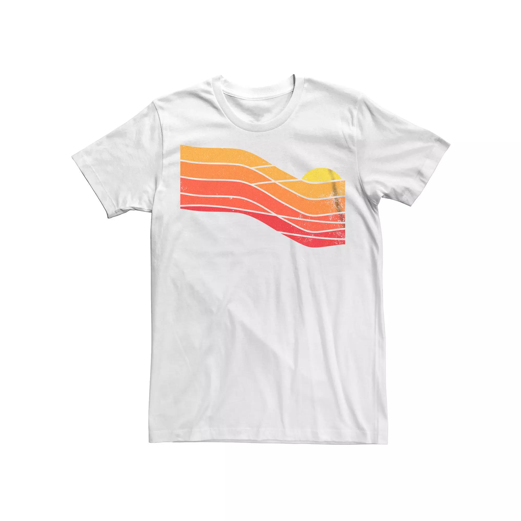 Men's 70's Retro Sunset Graphic Tee,  Product Image