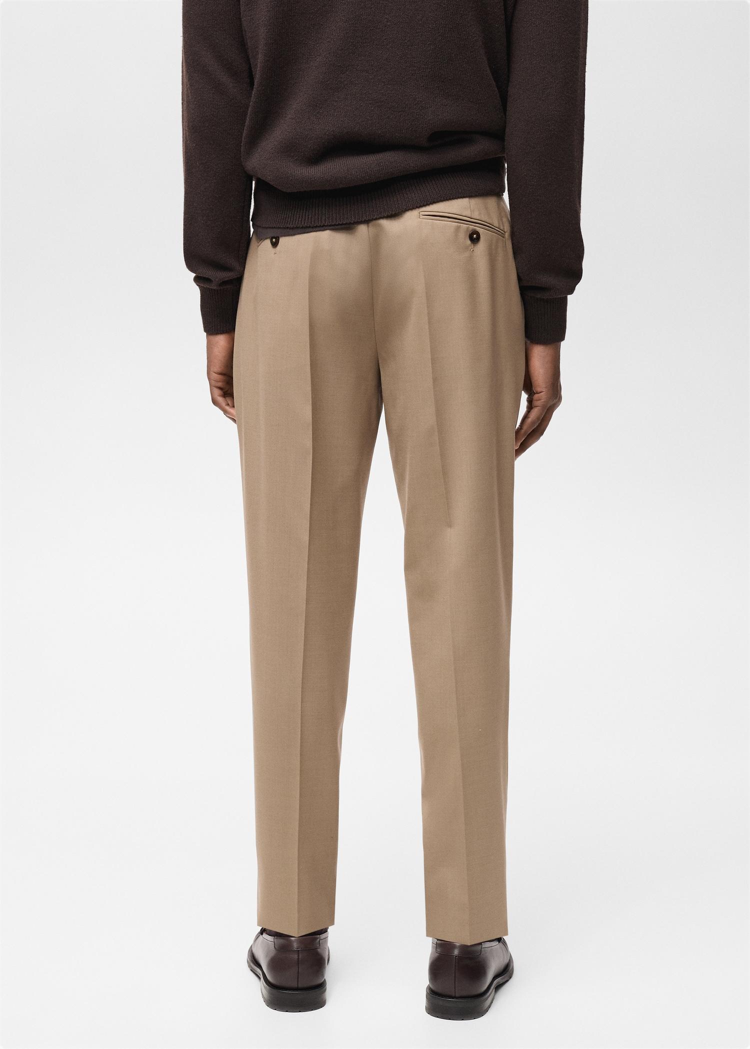 Turin 100% virgin wool suit pants - Men | MANGO USA Product Image