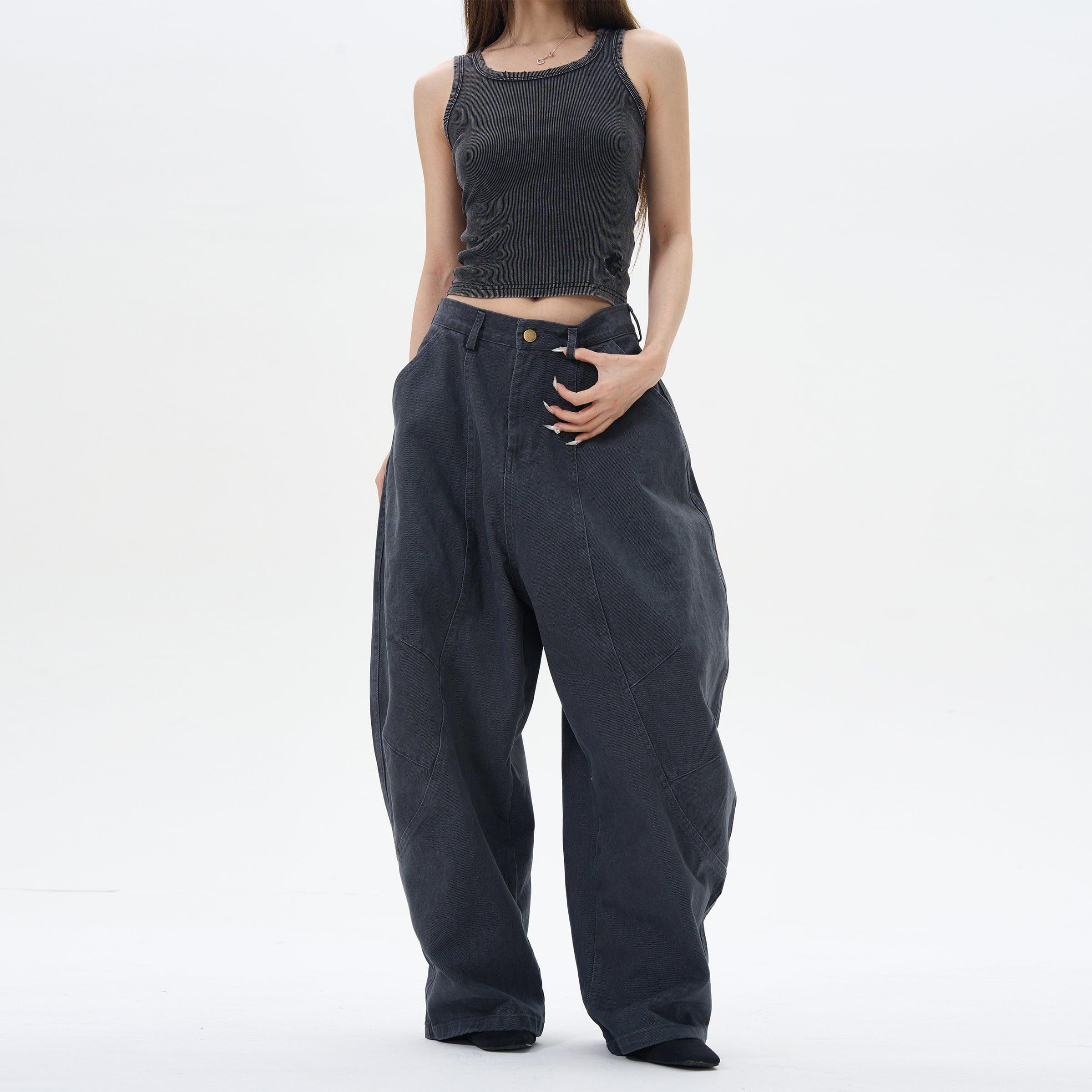 RT No. 12425 SCIMITAR BAGGY STRAIGHT PANTS Unisex Product Image