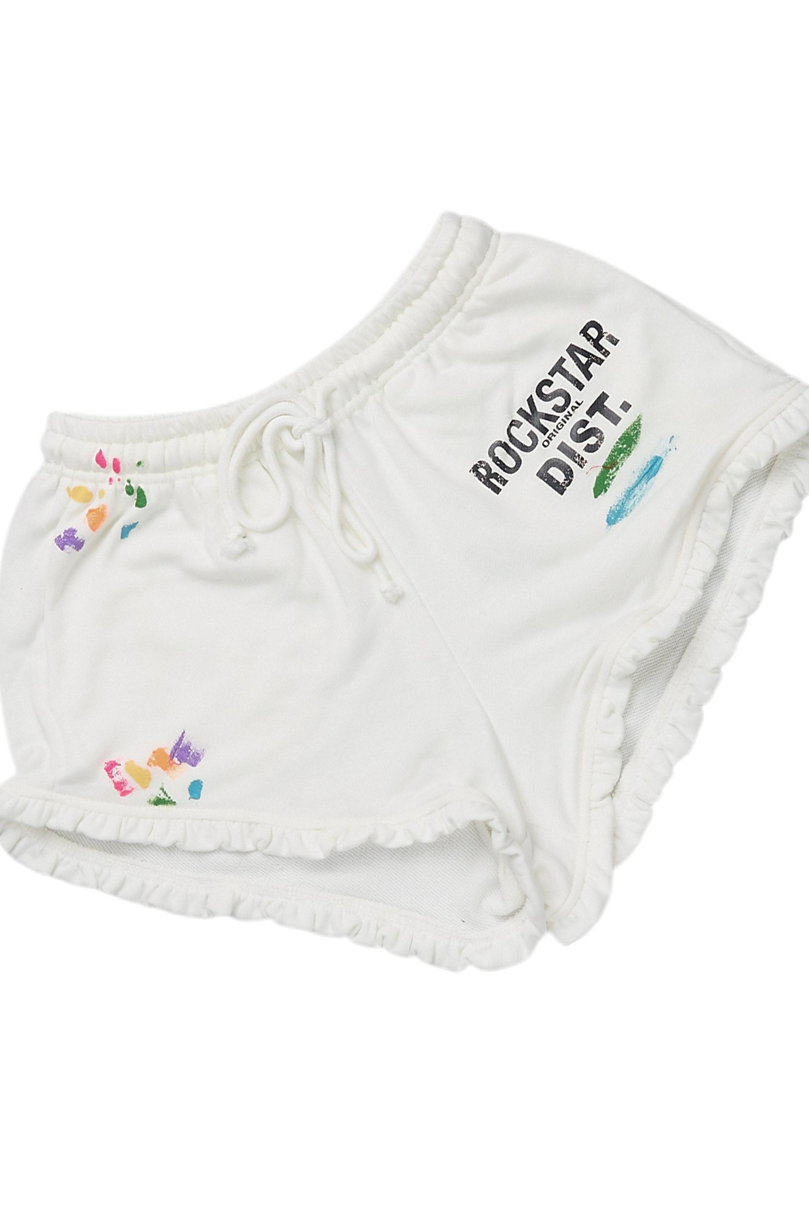 Jaimie Ivory Crop Short Set Female Product Image